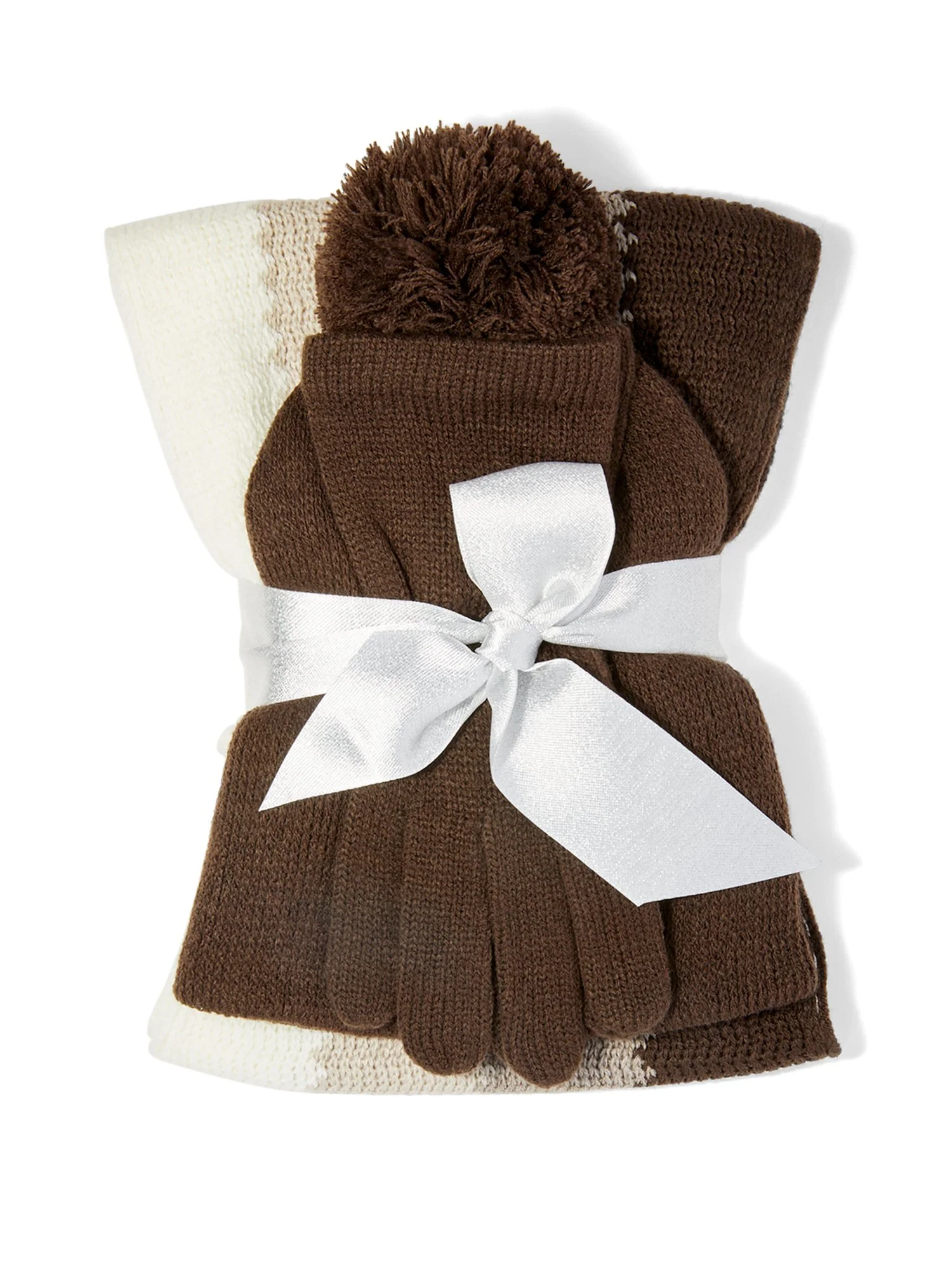 3-Piece Colorblock Scarf, Hat & Gloves Set - Image 7