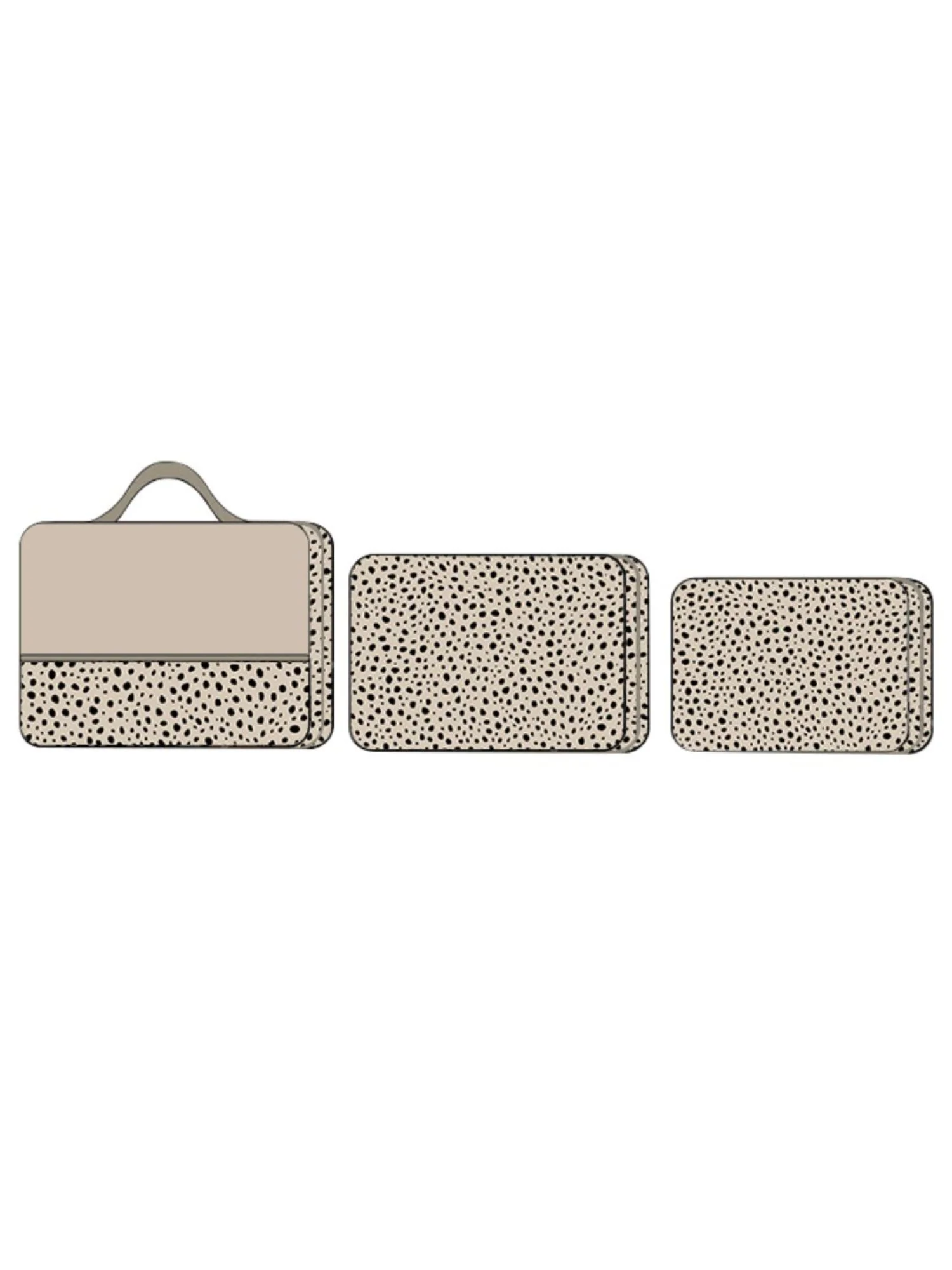 3 Piece Packing Cube Set, Cheetah Spot - Hang Accessories - Image 4
