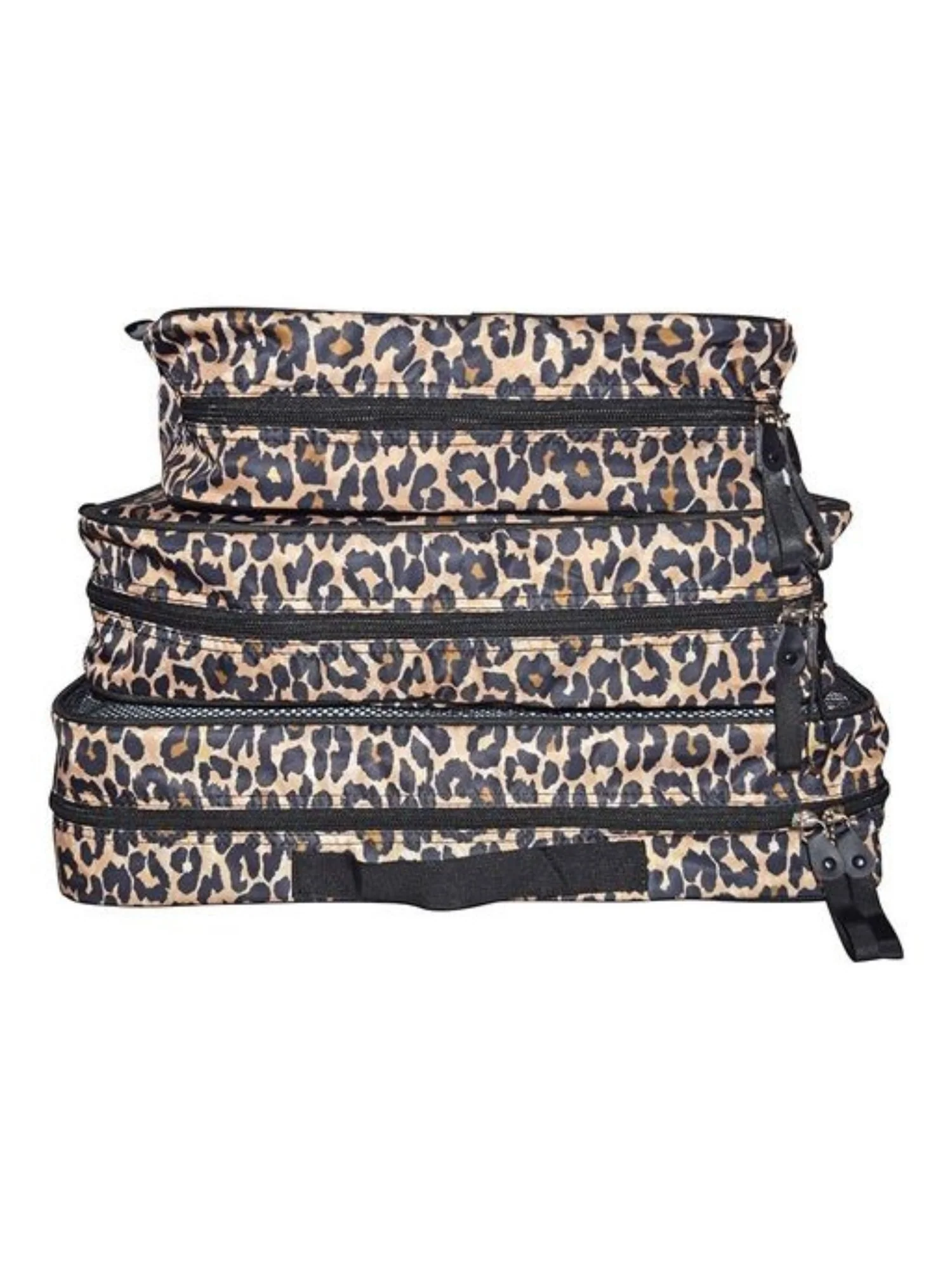 3 Piece Packing Cube Set, Leopard - Hang Accessories - Image 2