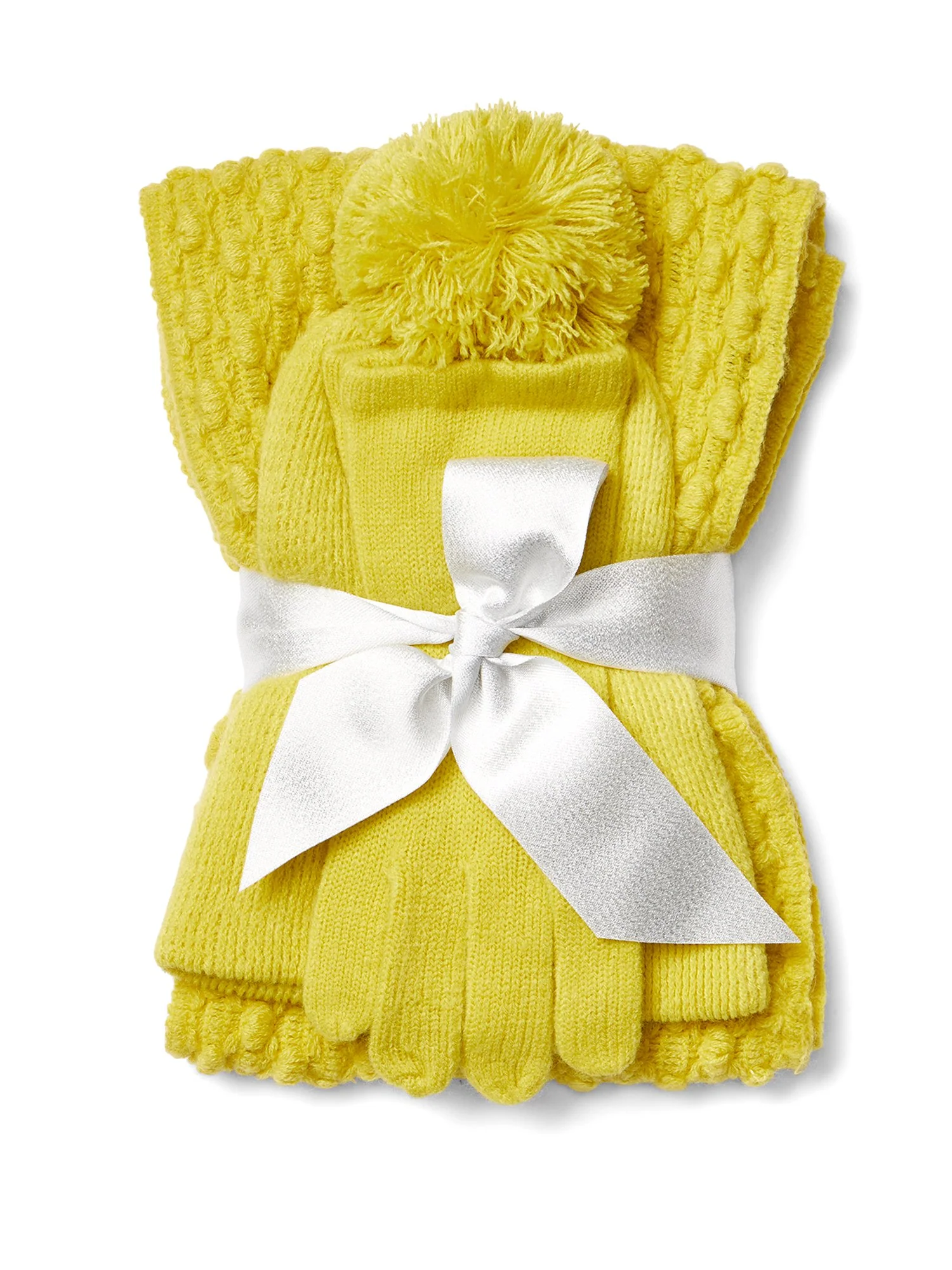 3-Piece Popcorn-Knit Scarf, Hat & Gloves Set - Image 19