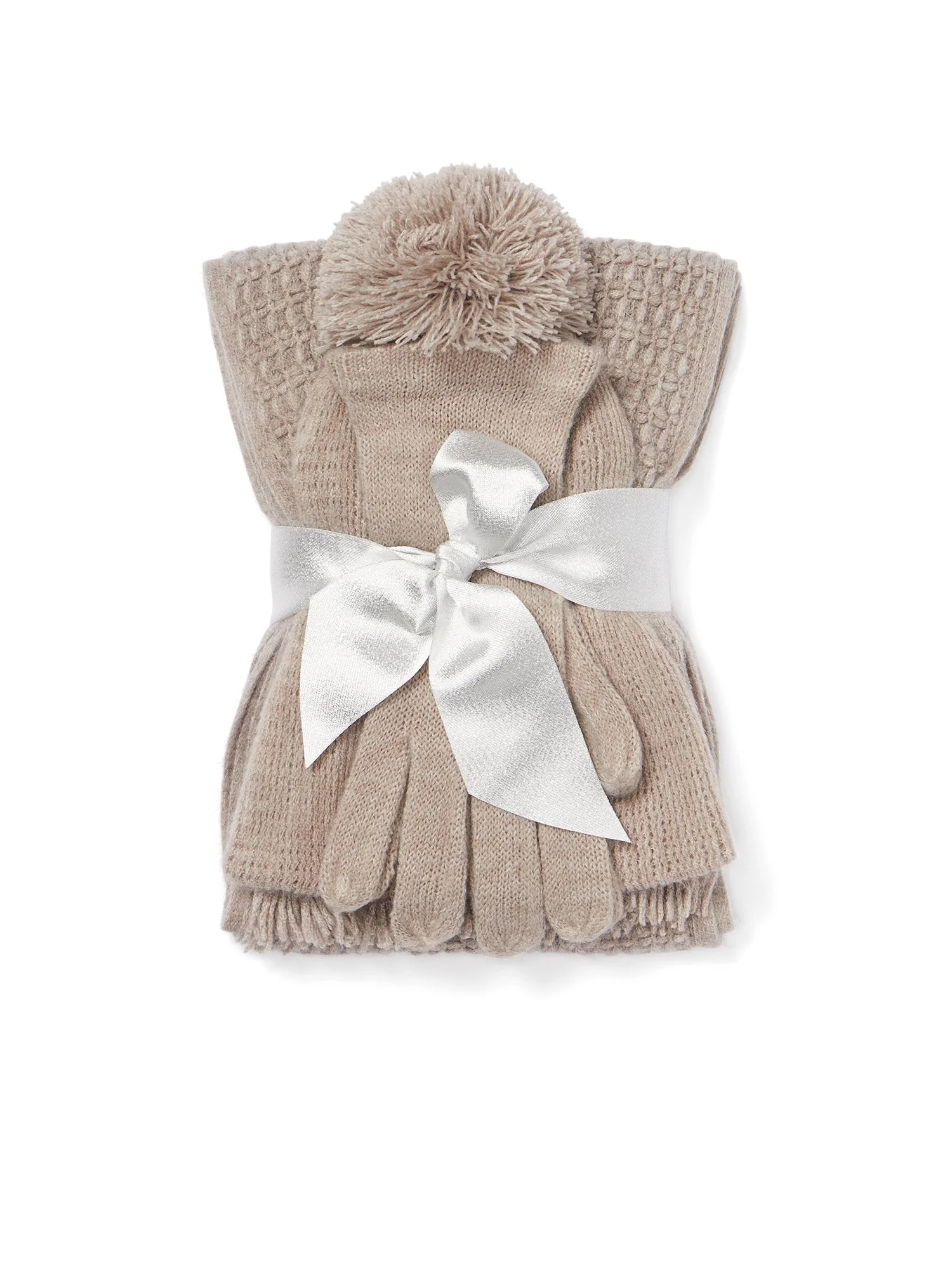 3-Piece Square-Stitch Scarf, Hat & Gloves Set - Image 12