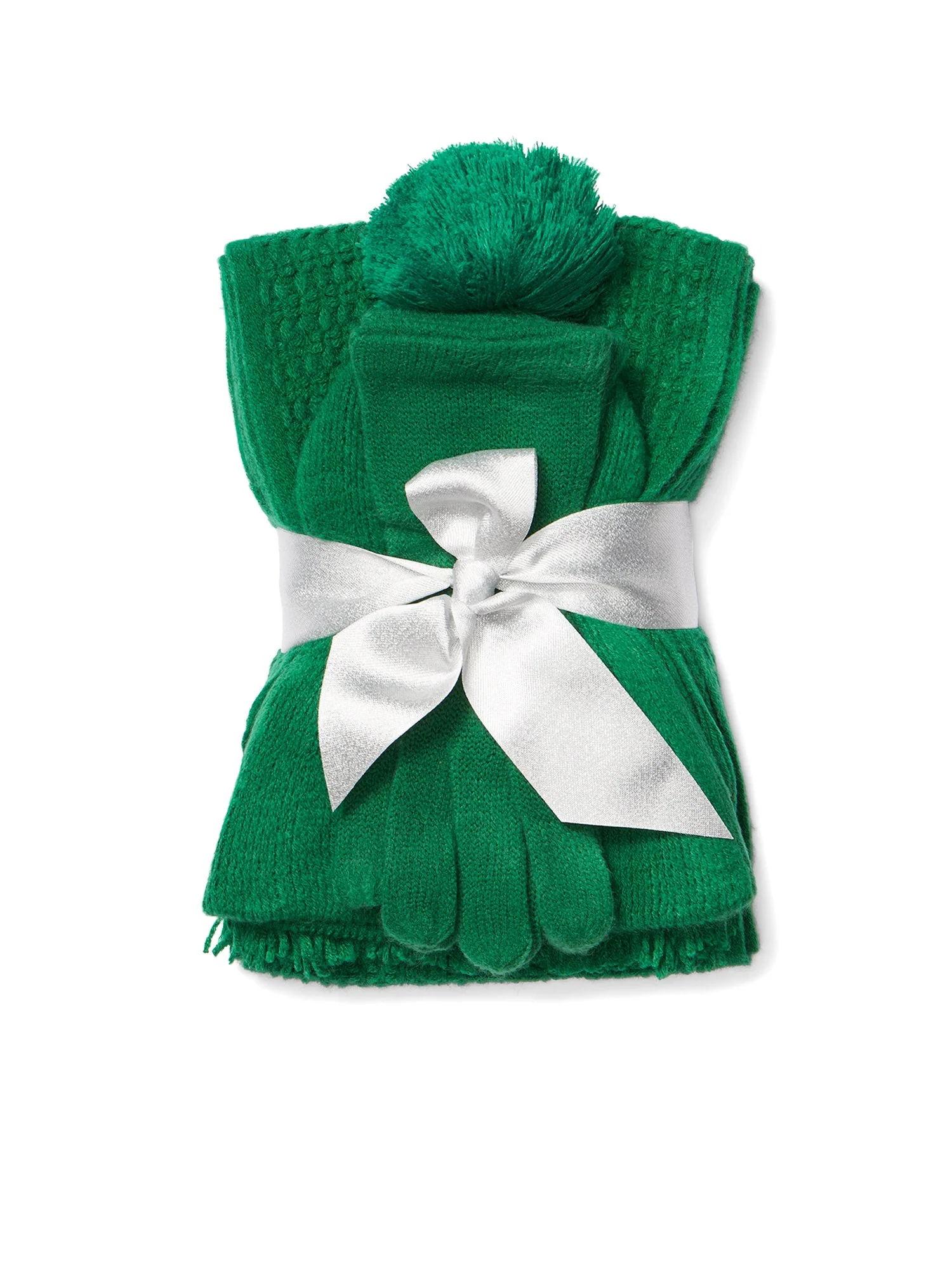 3-Piece Square-Stitch Scarf, Hat & Gloves Set - Image 7