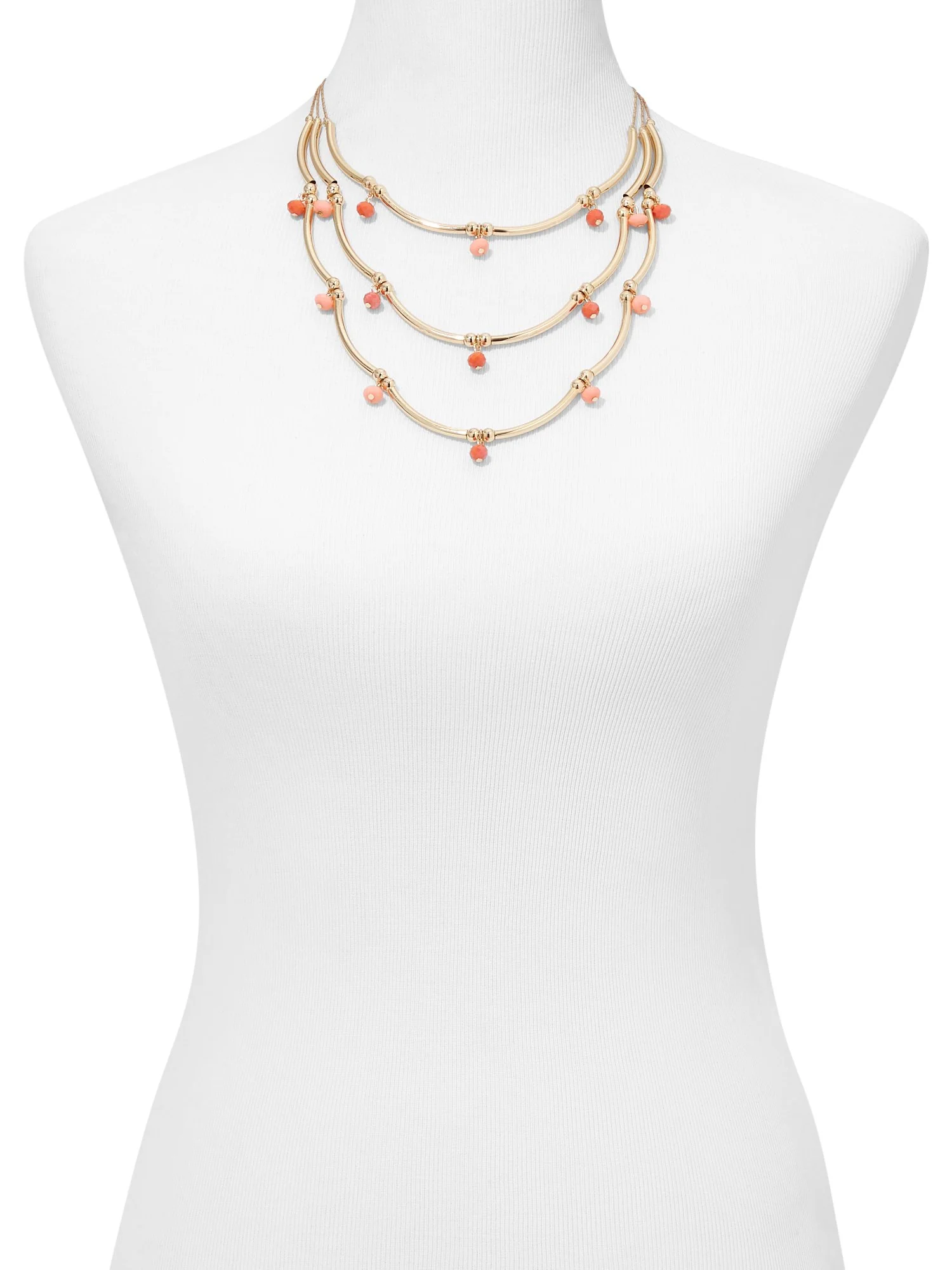 3-Row Beaded Necklace - Image 2