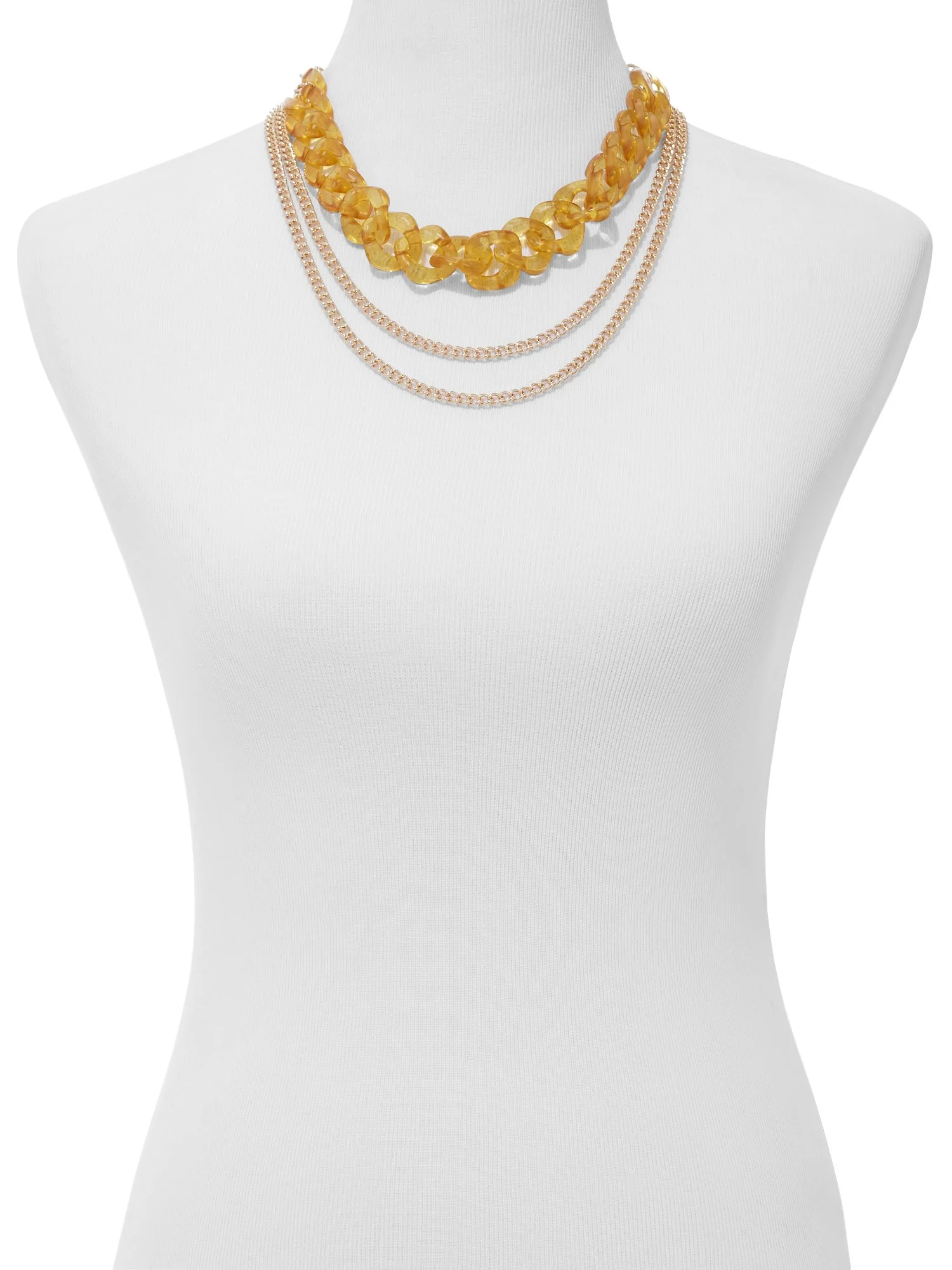 3-Row Link Necklace - Image 2