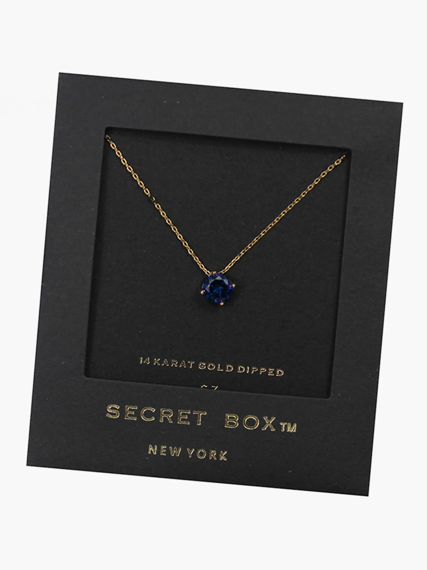 14K Gold Sapphire Necklace – Secret Box - Image 2