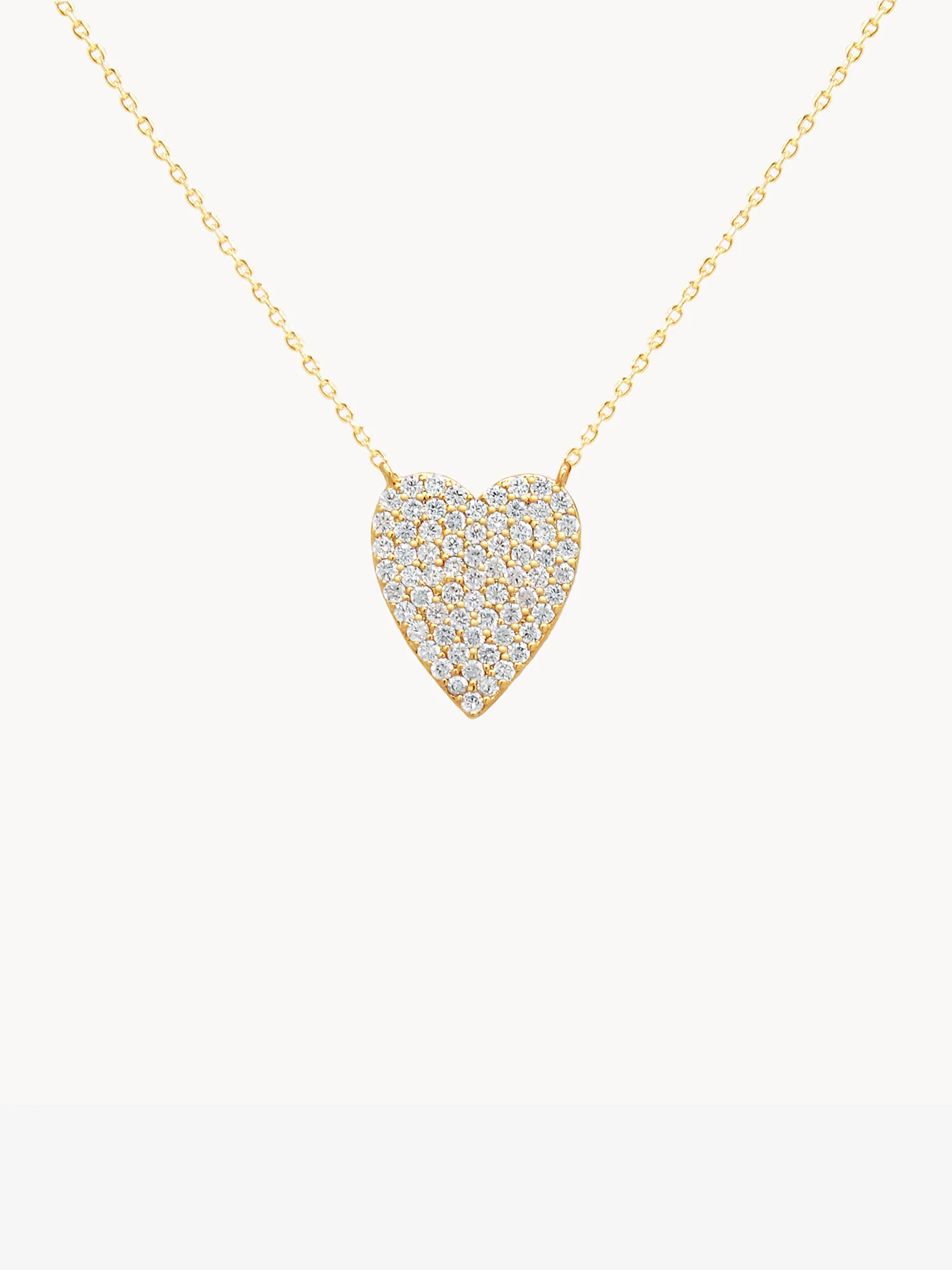 Secret Box 14K Gold Pave Heart Pendant Necklace - Brands We Love