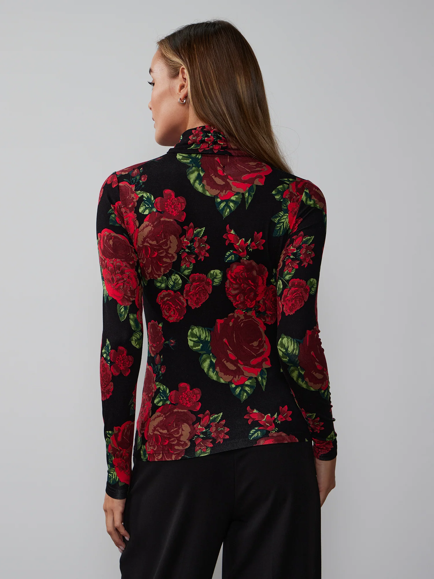 Long Sleeve Floral Print Top - Image 3