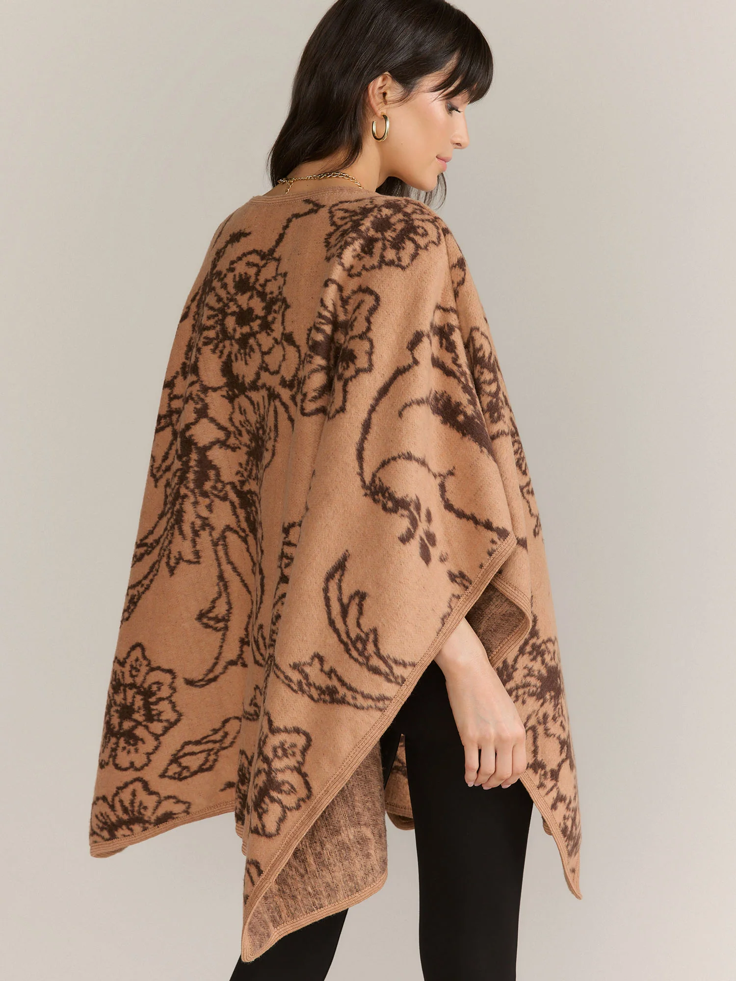 Floral Print Ruana - Image 3