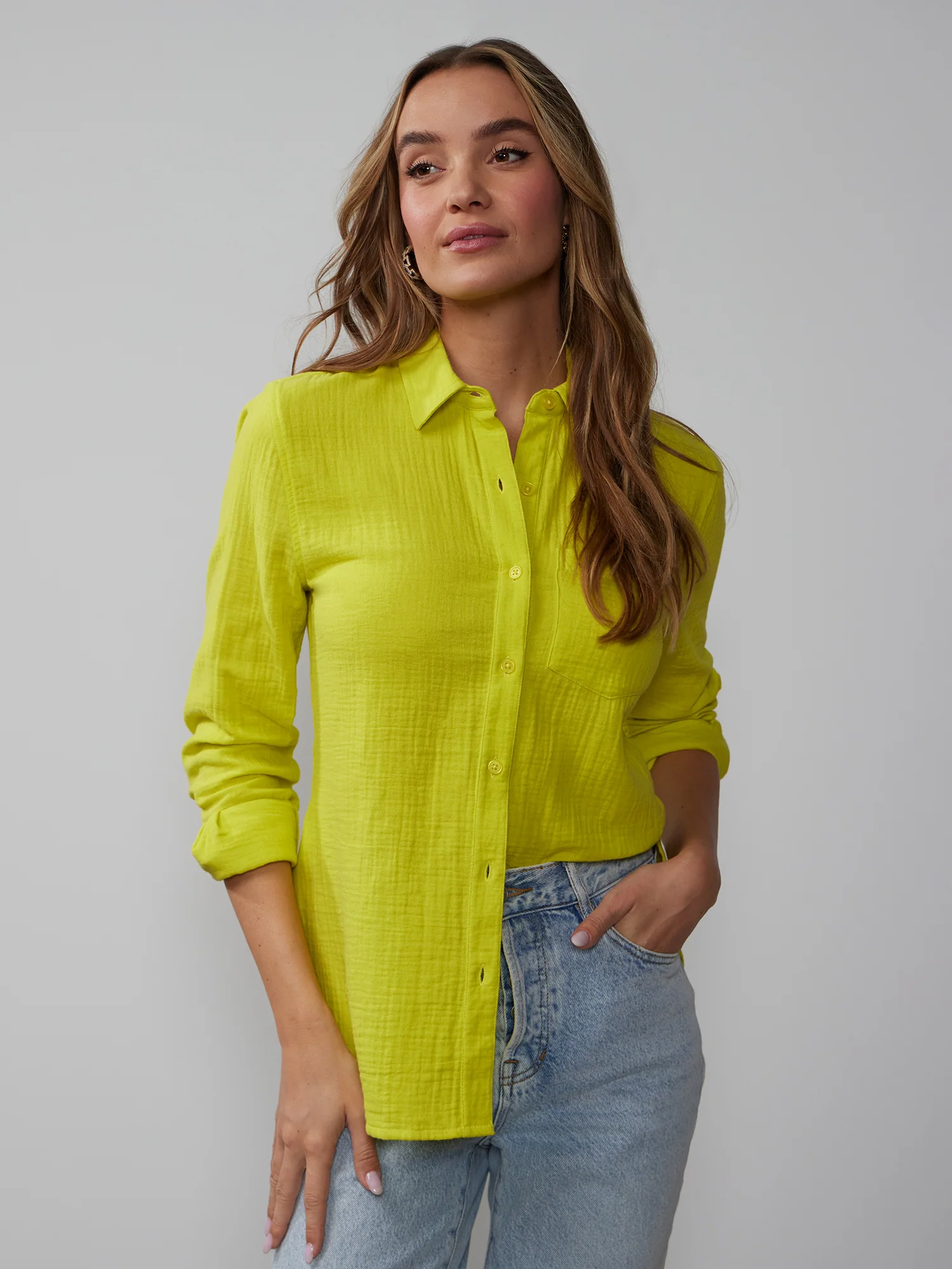 Long Sleeve Cotton Gauze Shirt
