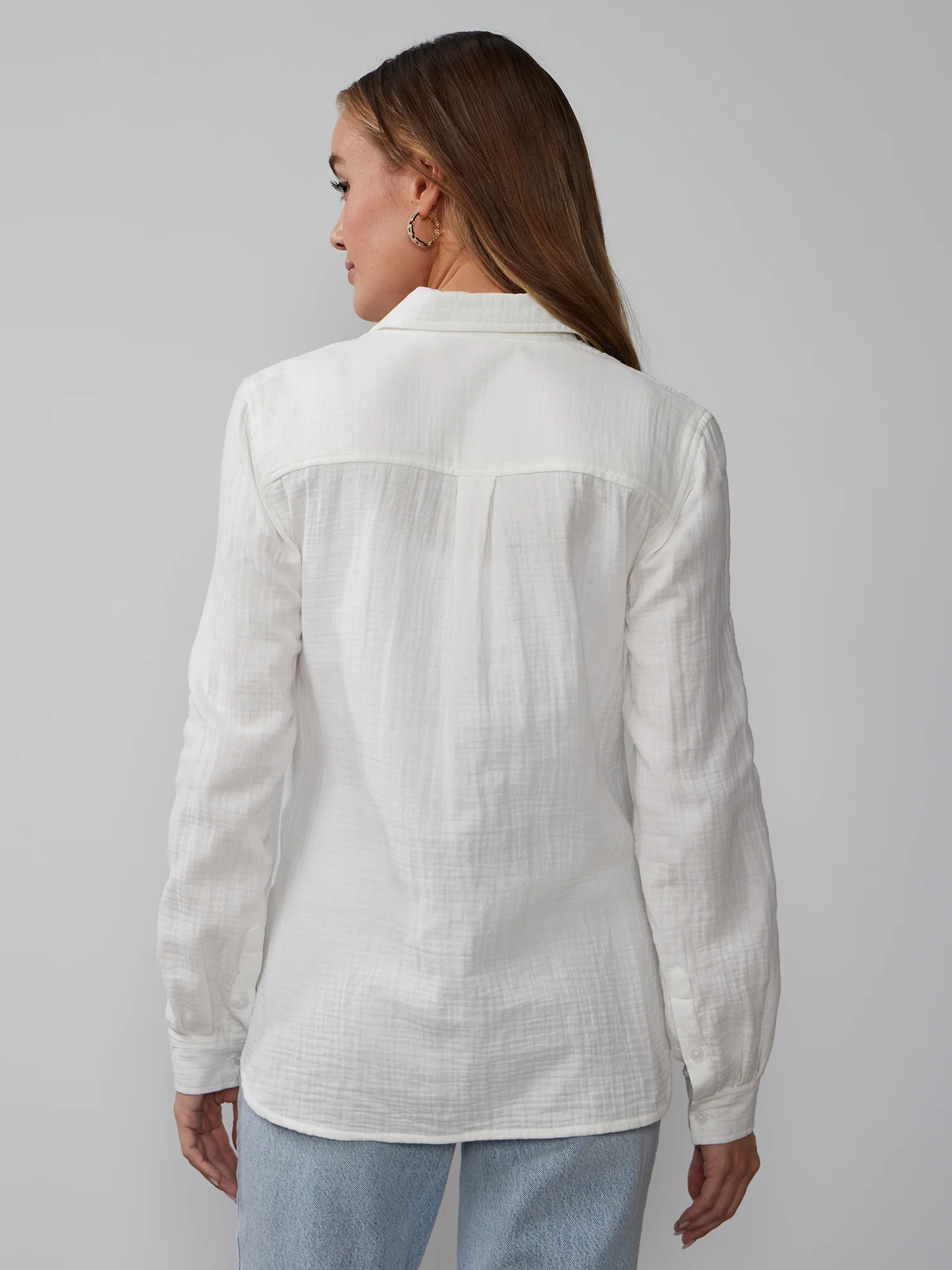 Long Sleeve Cotton Gauze Shirt - Image 12