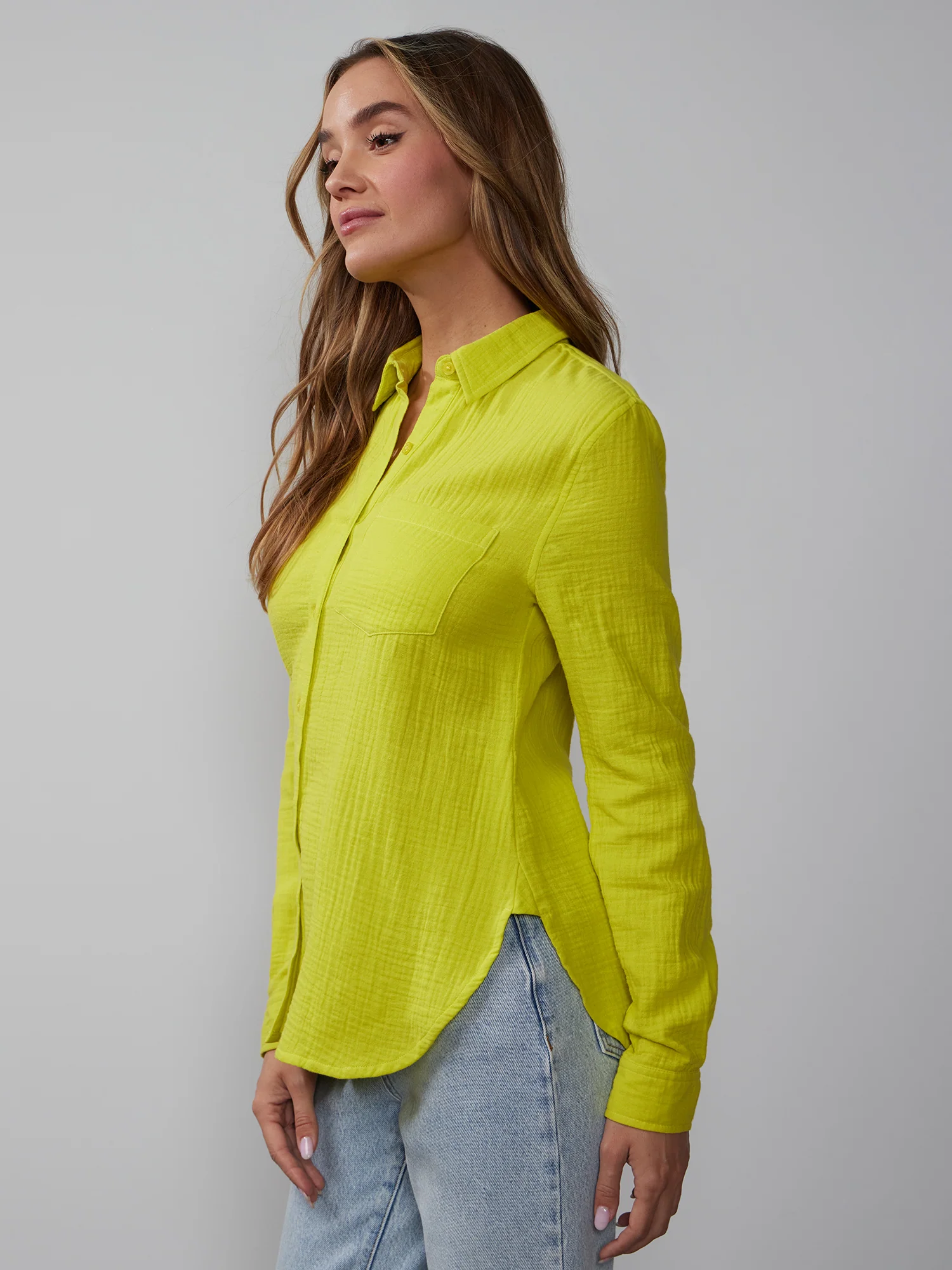 Long Sleeve Cotton Gauze Shirt - Image 2