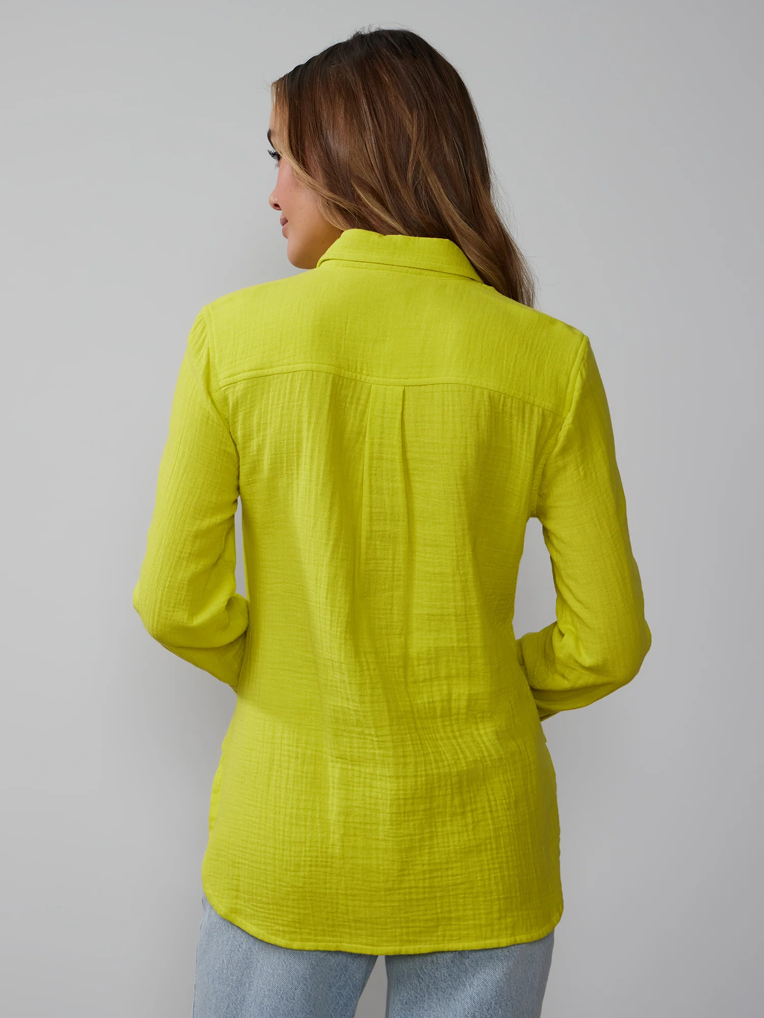 Long Sleeve Cotton Gauze Shirt - Image 3