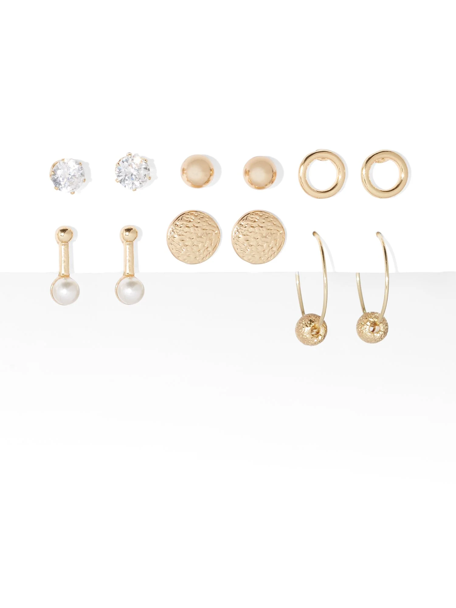6-Piece Goldtone Earring Set
