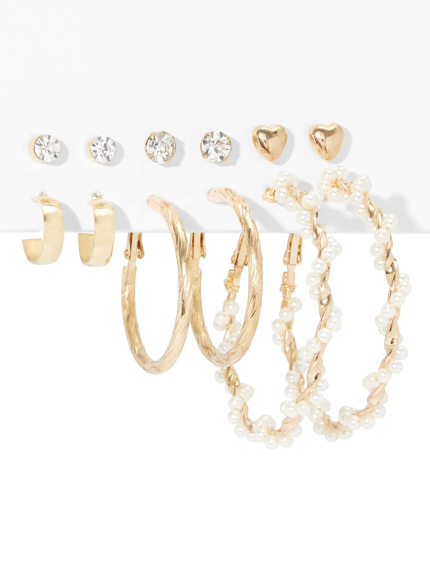6-Piece Goldtone Earring Set