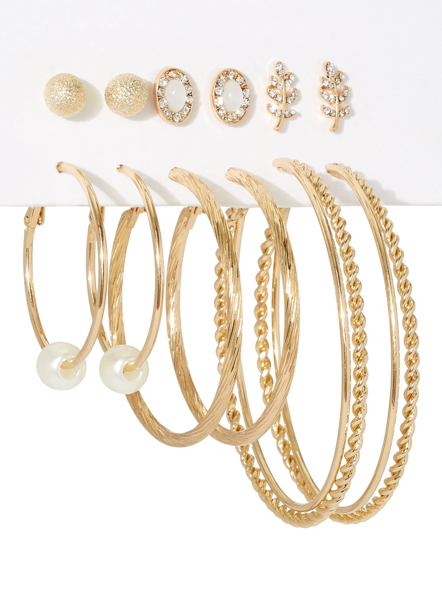6-Piece Hoop & Post Earring Set