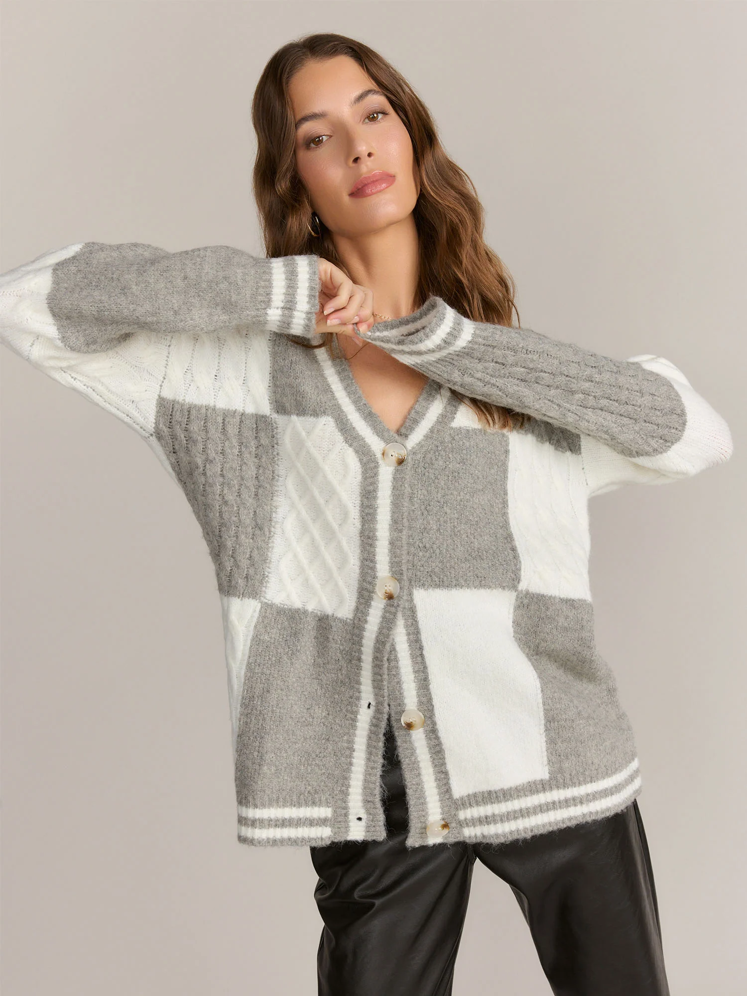 Dreamers Society, INC. Colorblock Button Front Cardigan - Brands We Love - Image 3