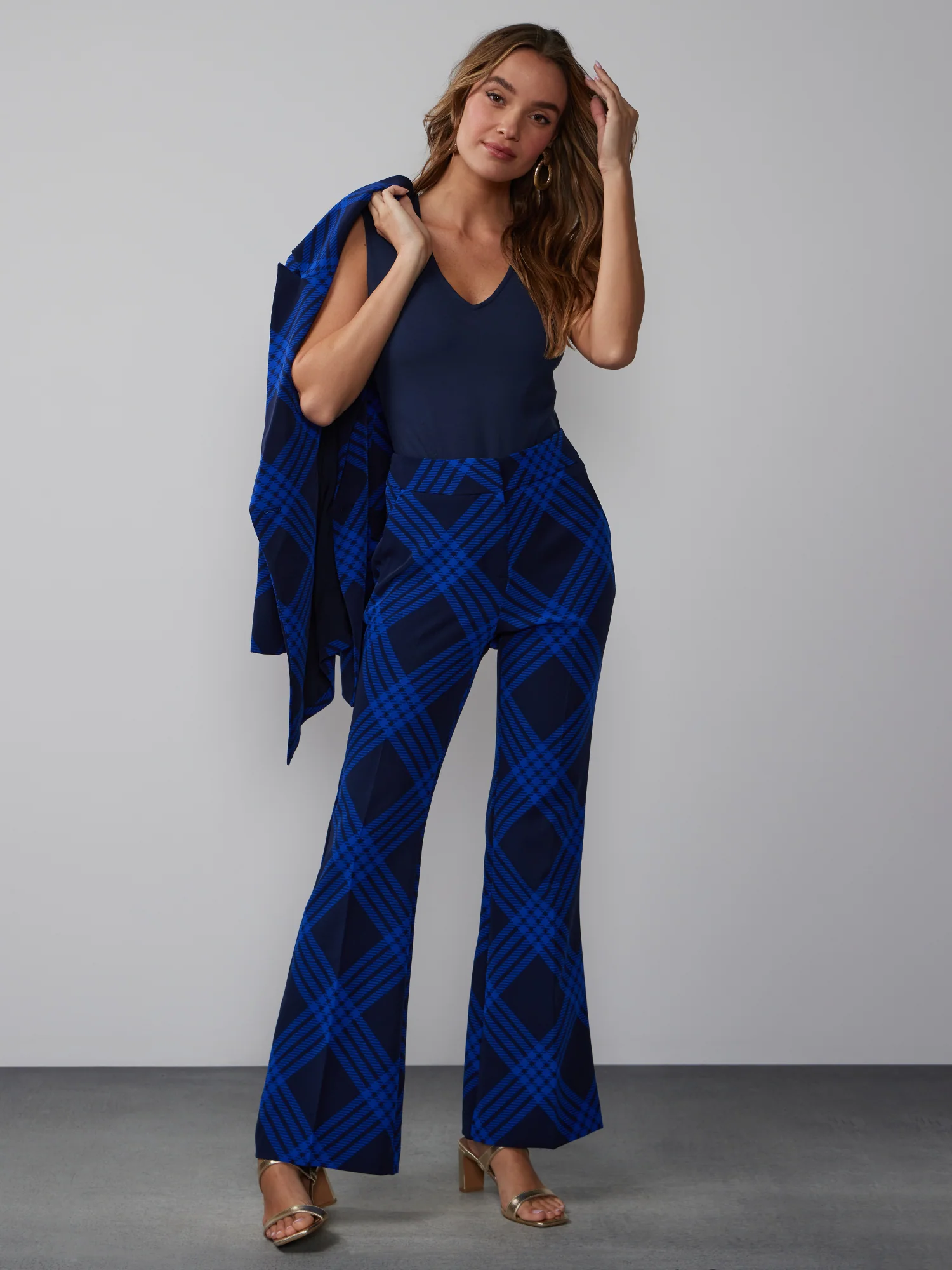 Plaid Twill Suit Pant - Image 2