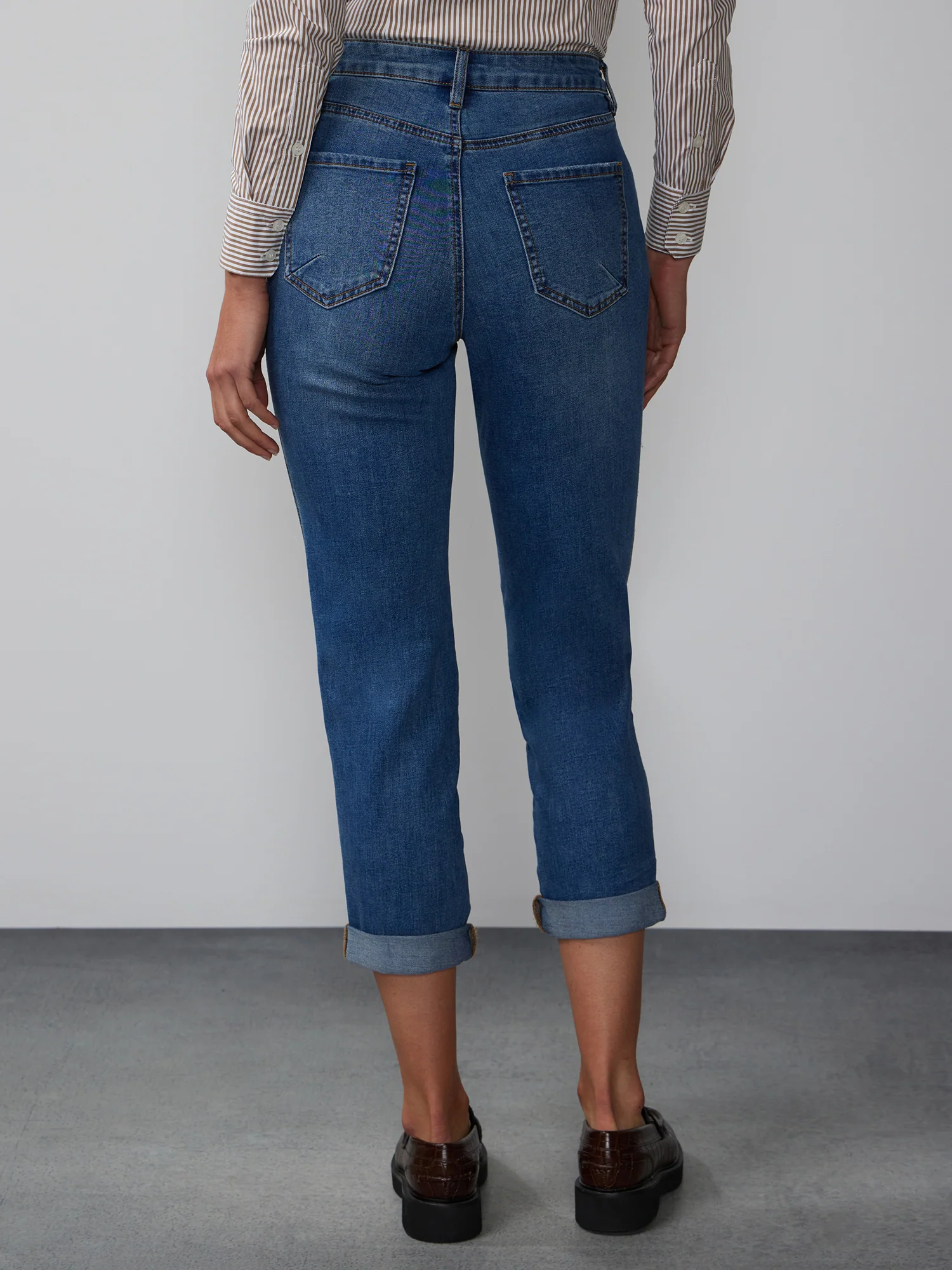 Curvy High Rise Boyfriend Jeans - Image 3