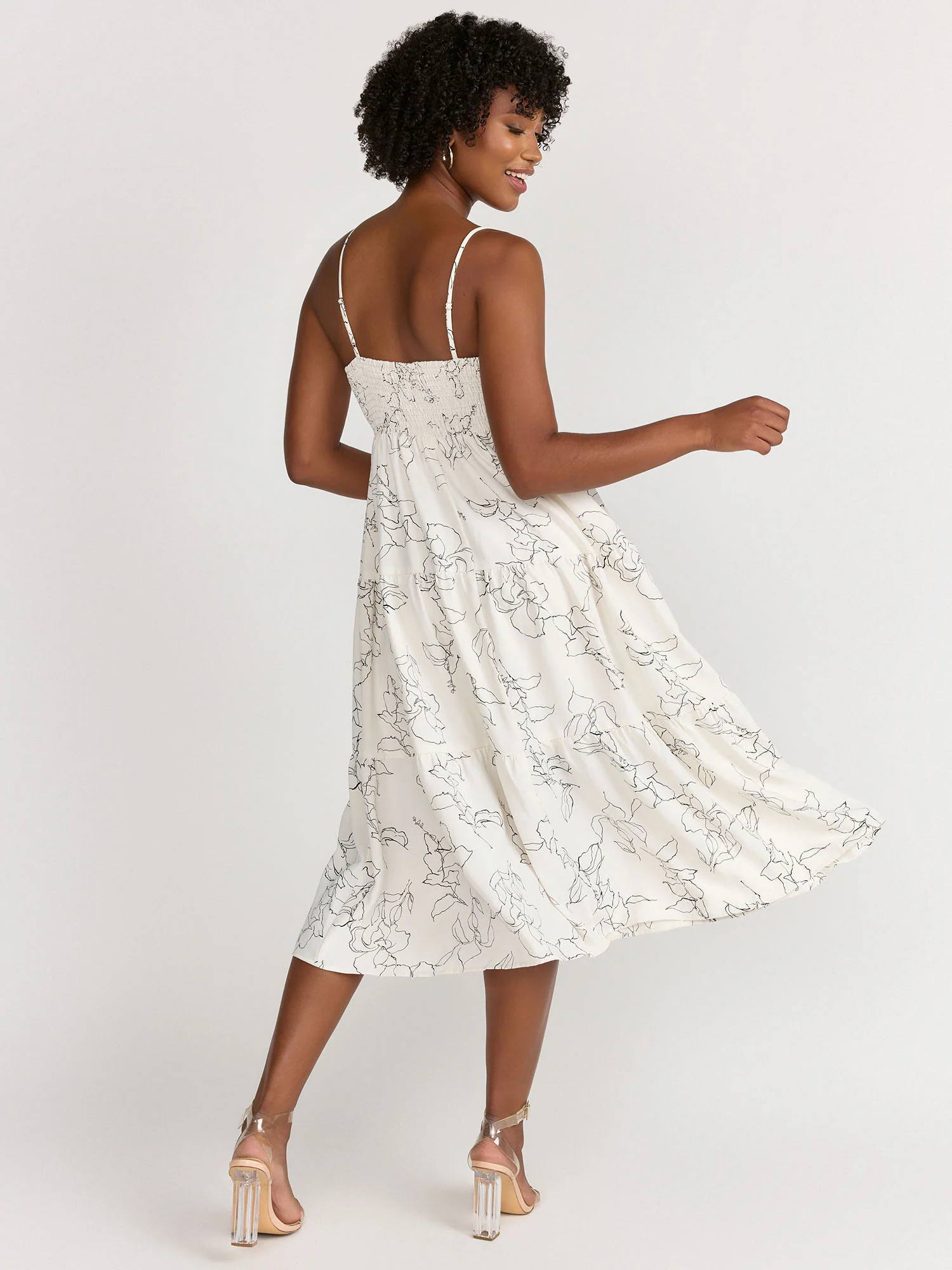 Gilli Abstract Floral Midi Dress - Brands We Love - Image 3