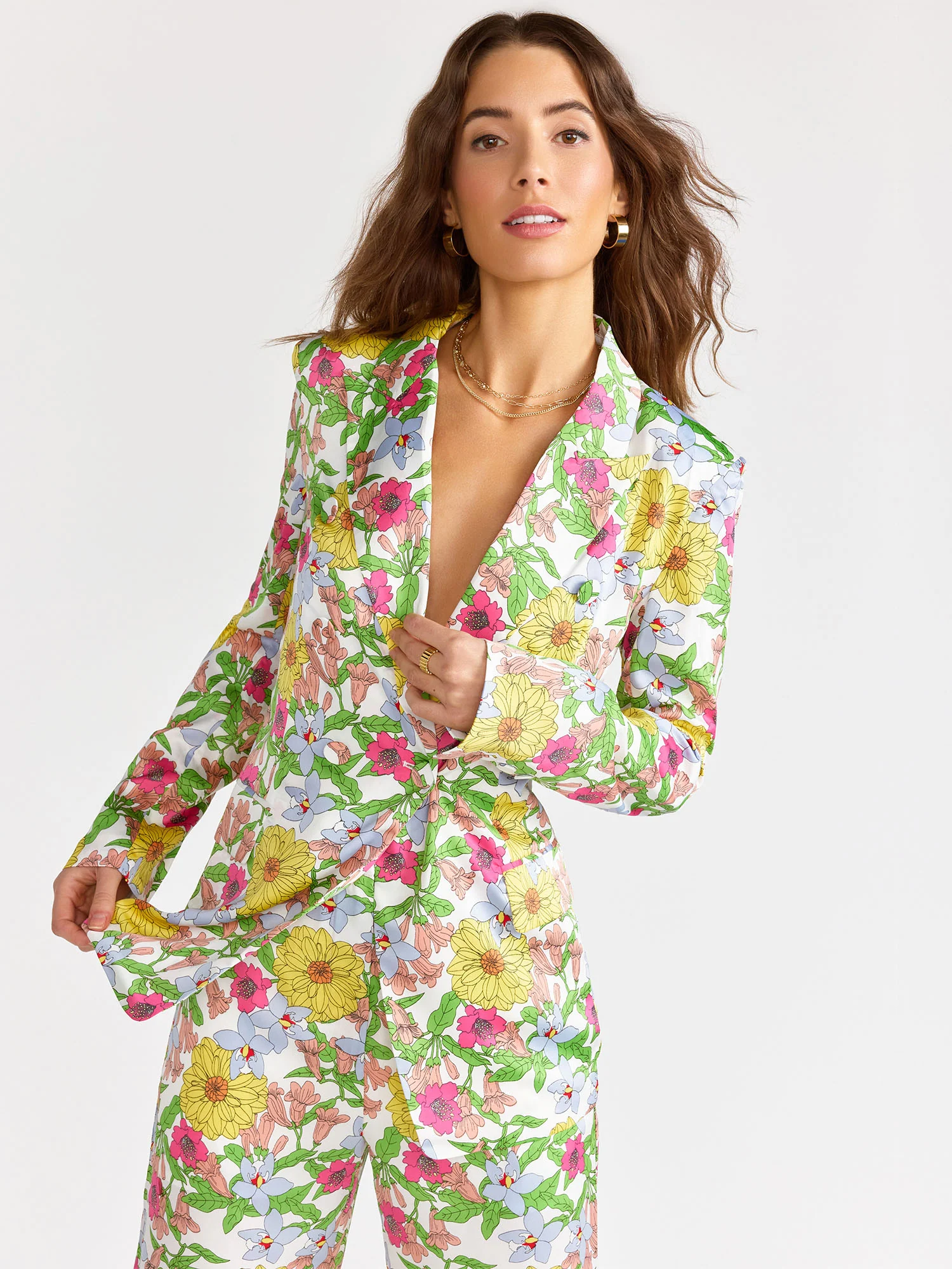 Luxy USA Long Sleeve Floral Print Blazer - Brands We Love - Image 2