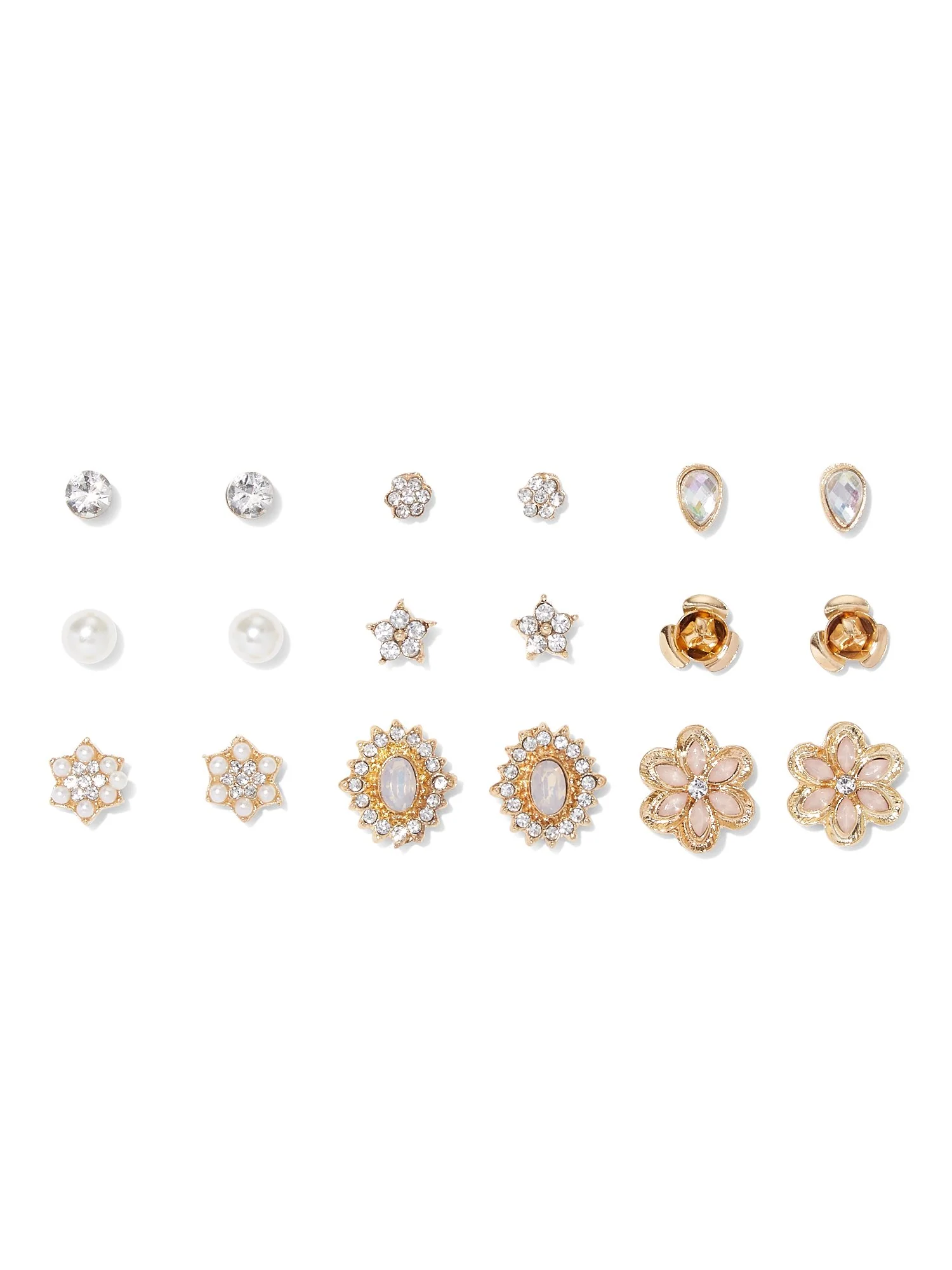 9-Piece Post Earring Set
