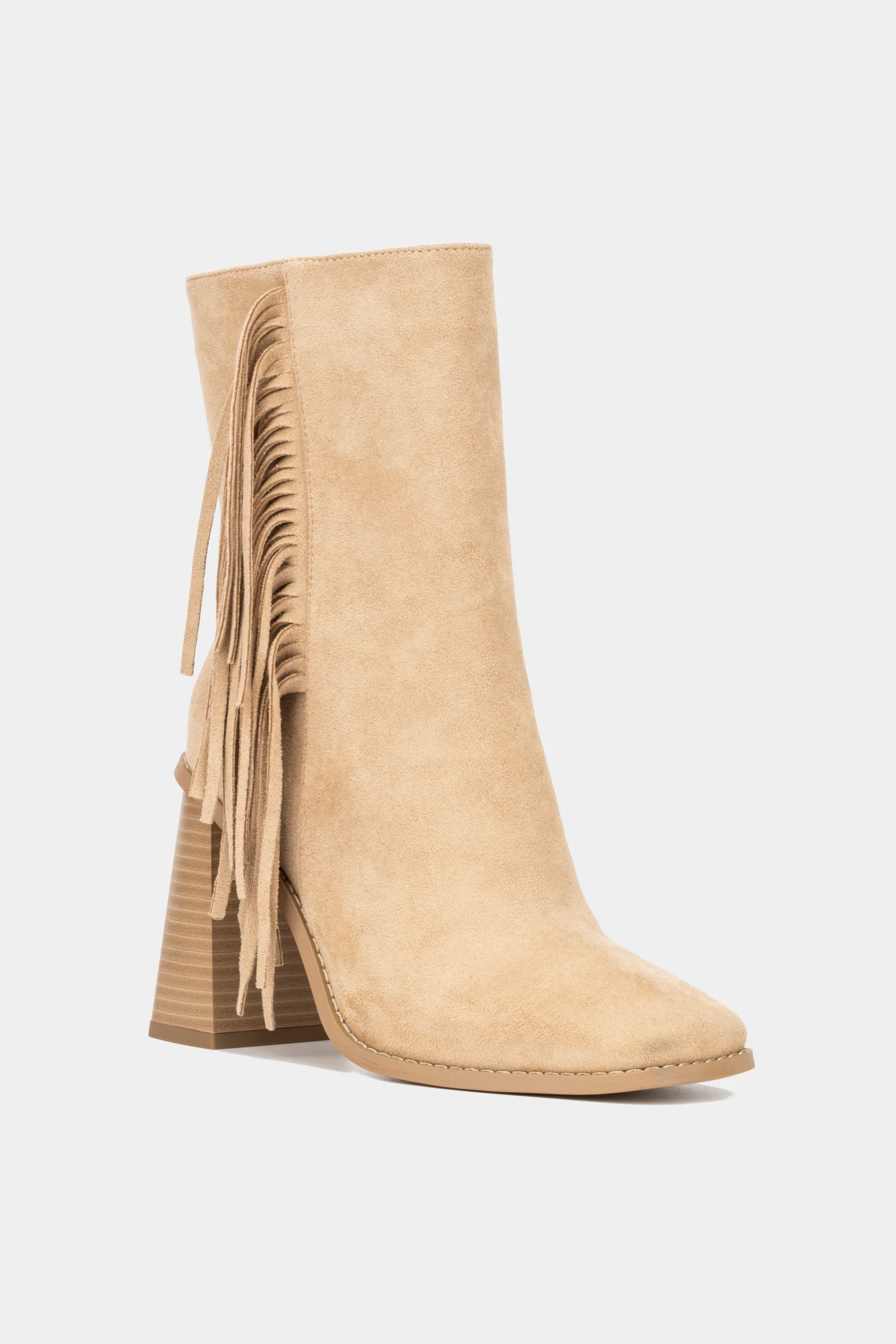 Aarya Fringe Detail Heeled Boots - Image 11