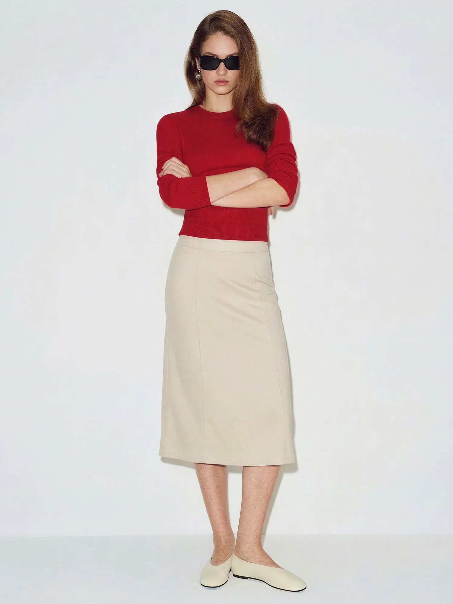 A-Line Jersey Pencil Skirt