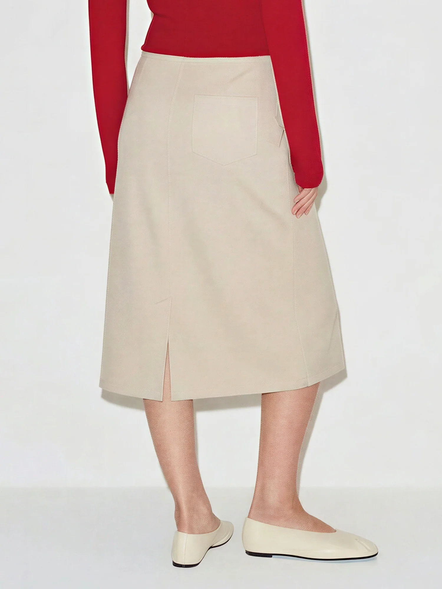 A-Line Jersey Pencil Skirt - Image 3