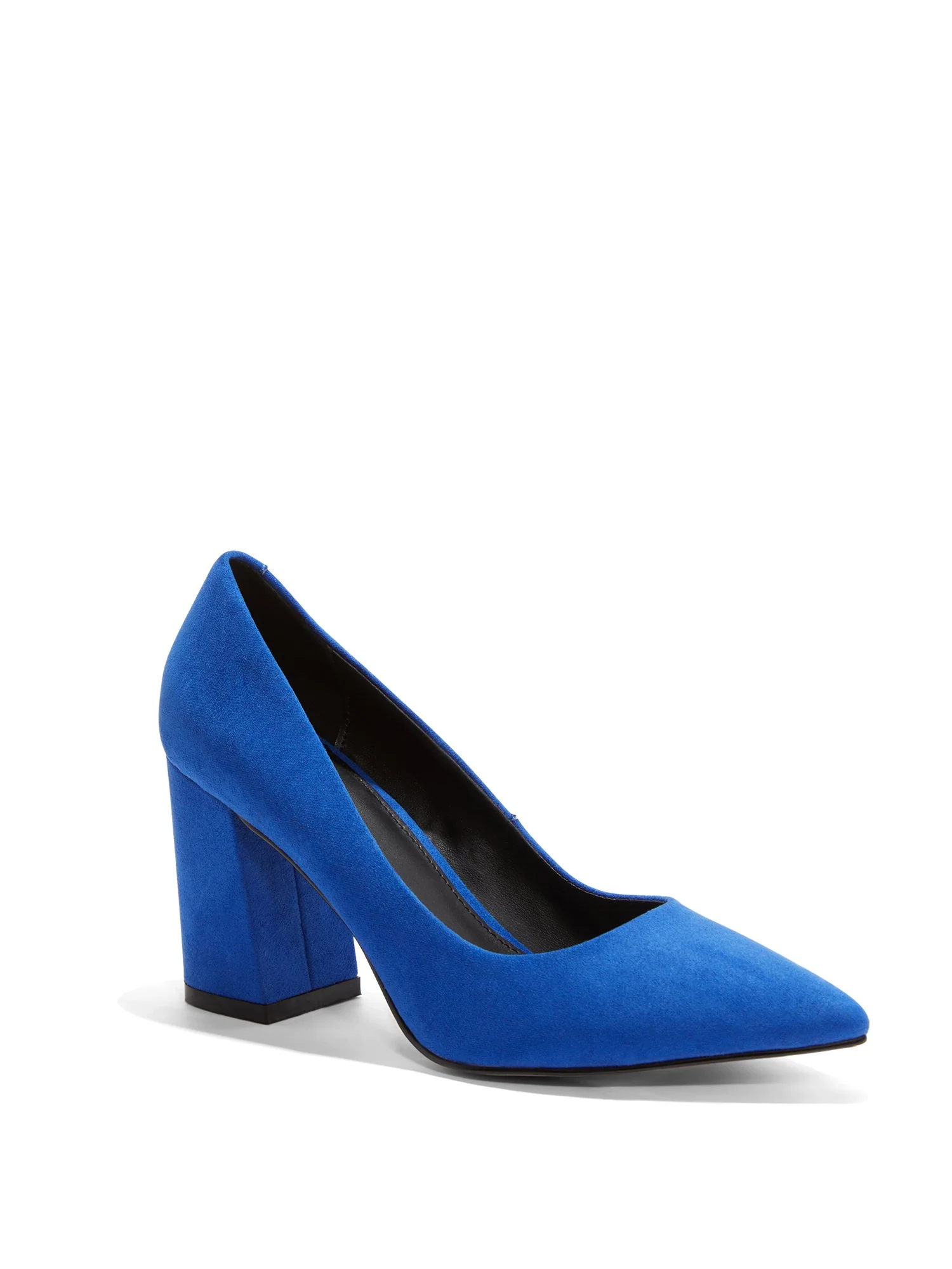 Abby Block-Heel Pump - Faux Suede - Image 3