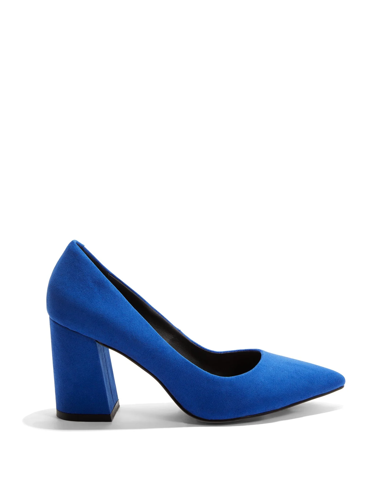 Abby Block-Heel Pump - Faux Suede - Image 5