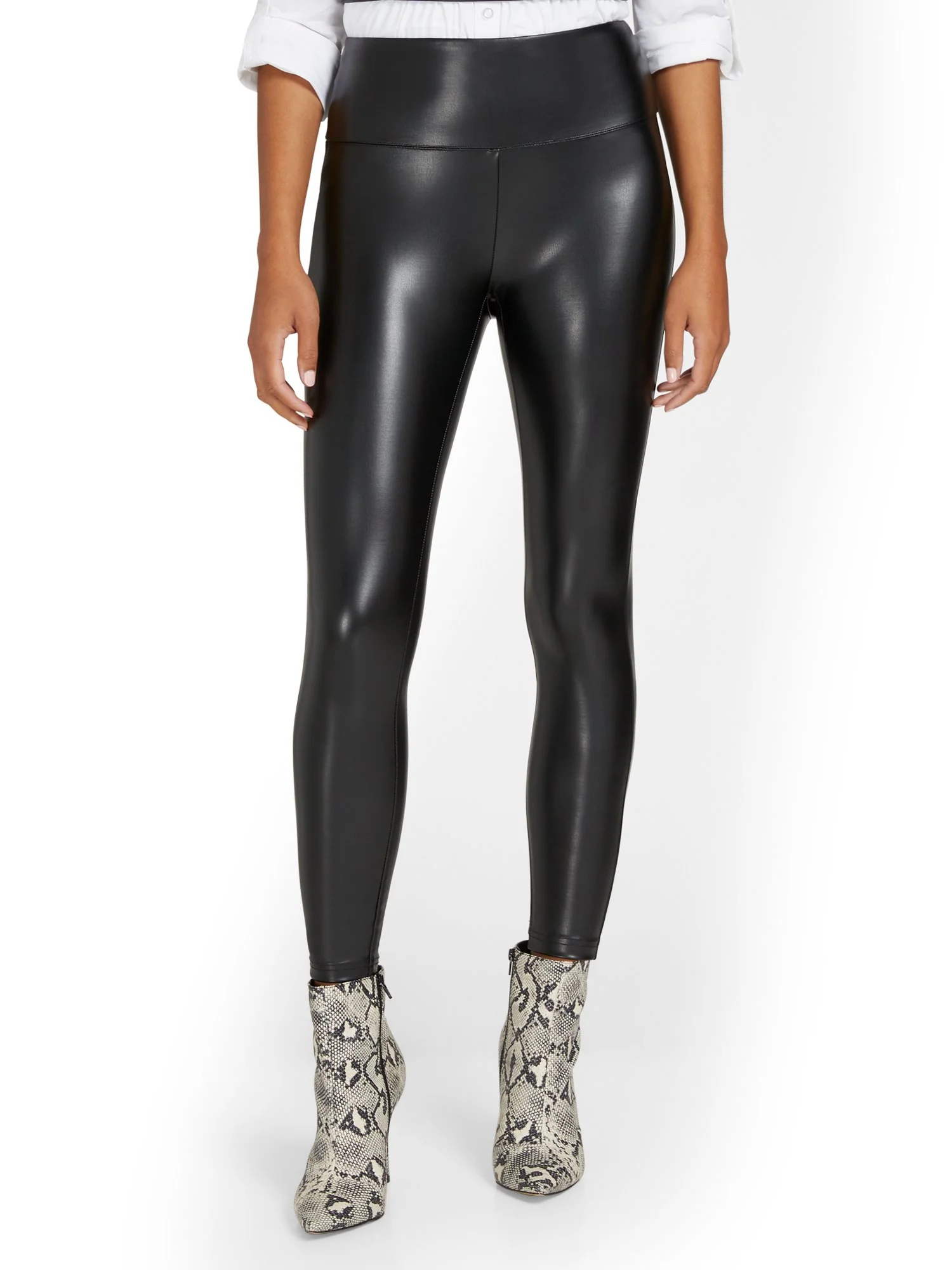 Allover Faux-Leather Legging - Image 3