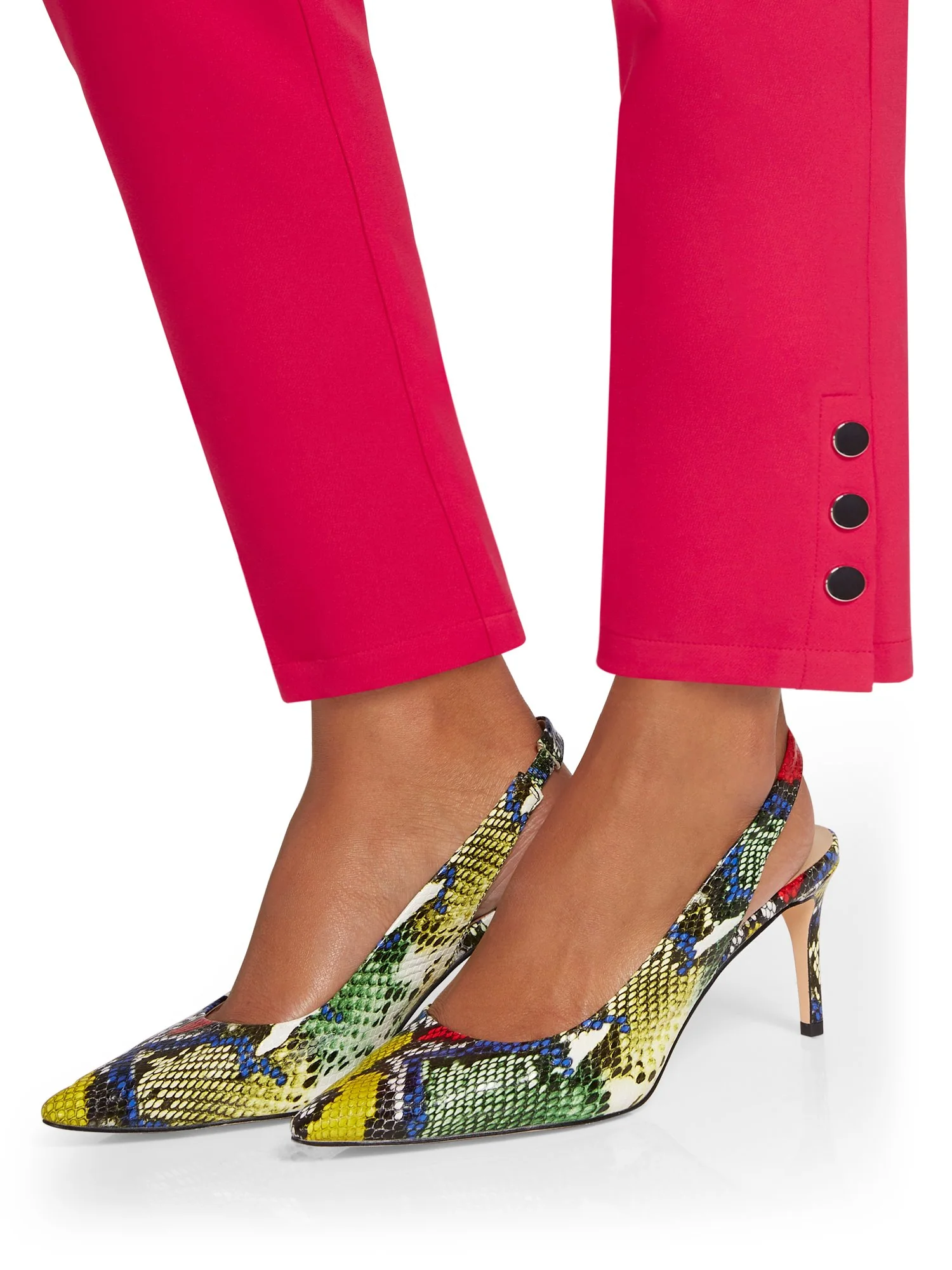 Ankle Button-Detail Belted Jumpsuit - Image 7