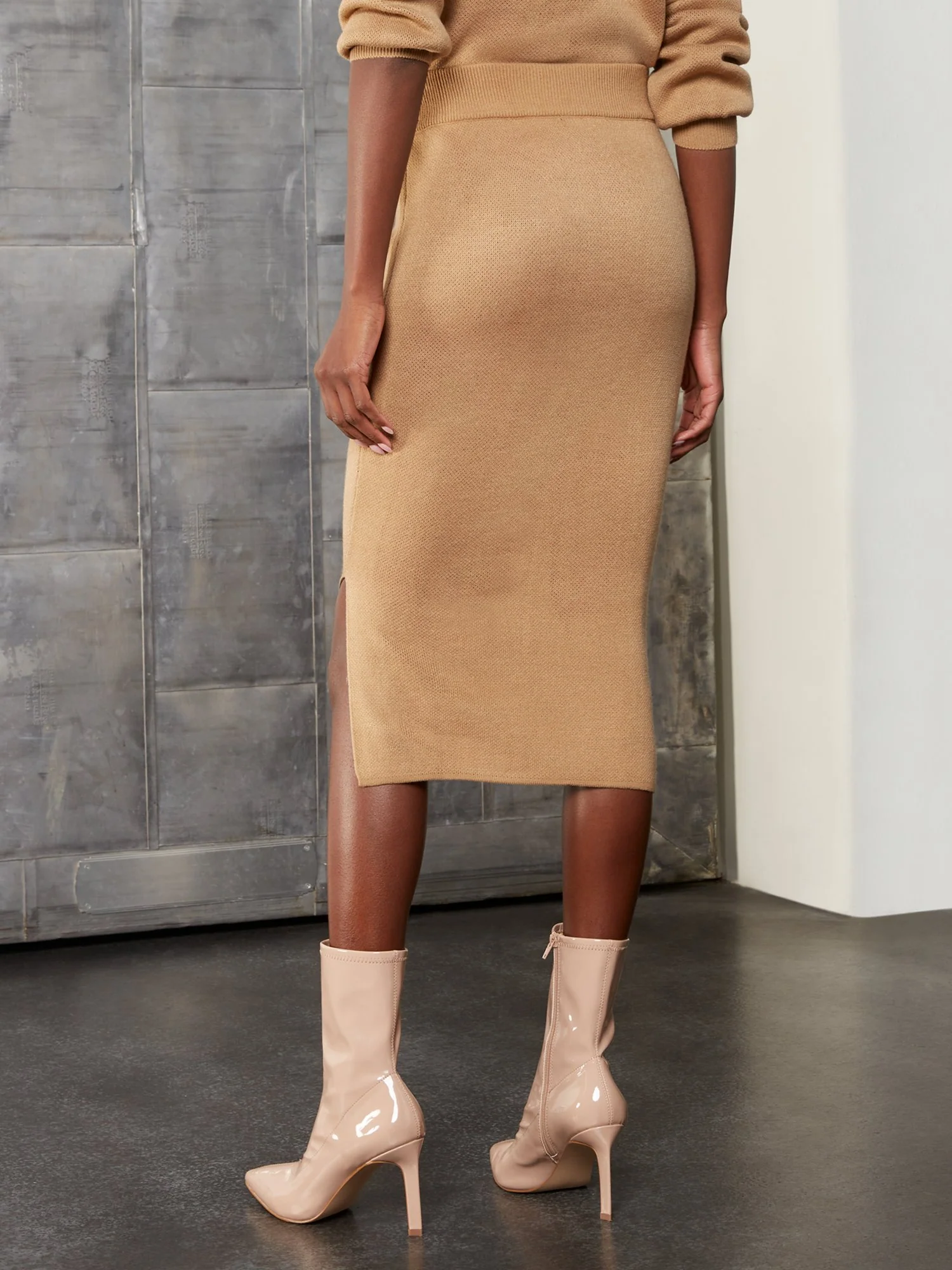 Argyle Sweater Pencil Skirt - Image 3