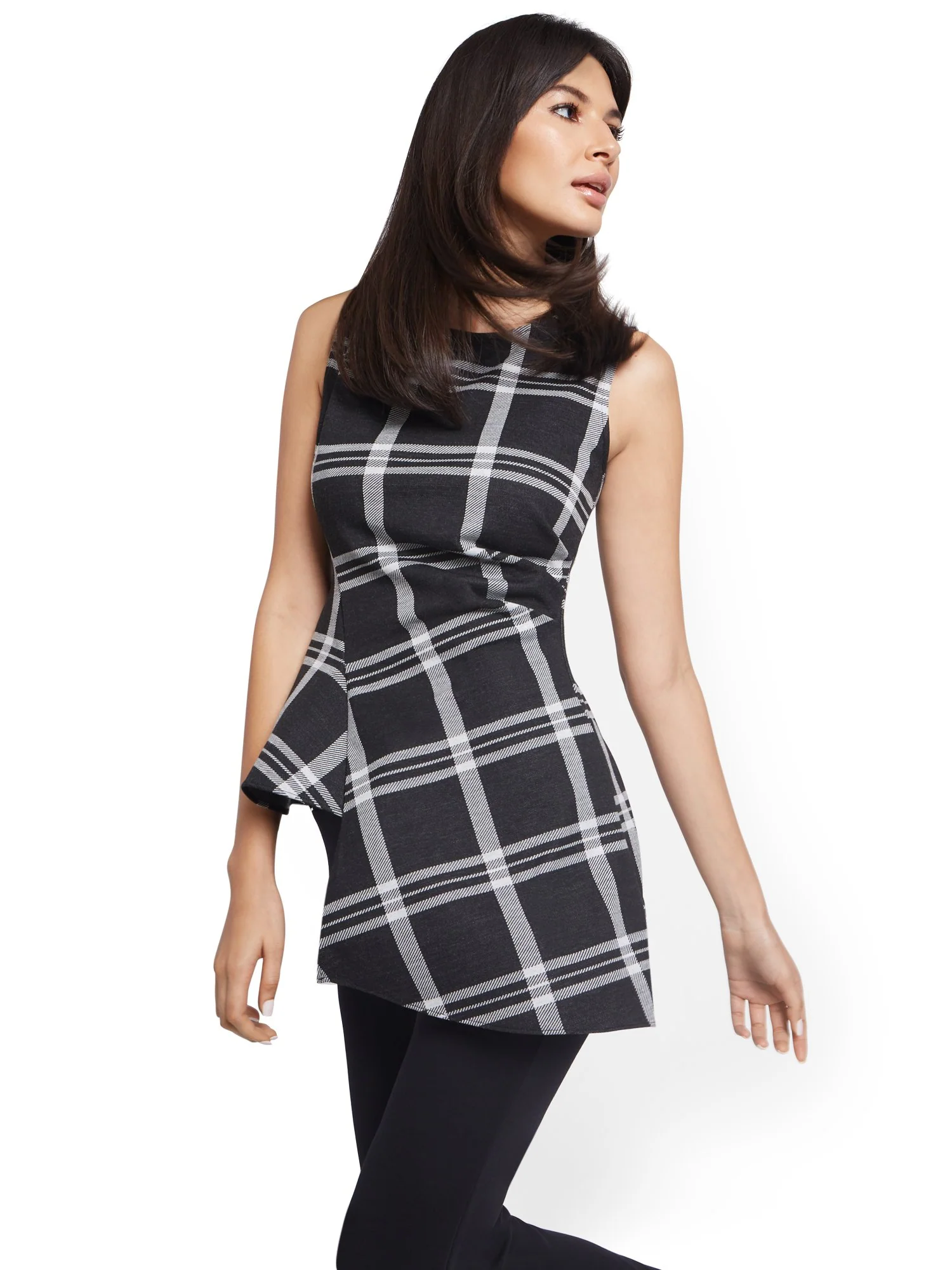 Asymmetrical Peplum Top - Superflex - Image 2