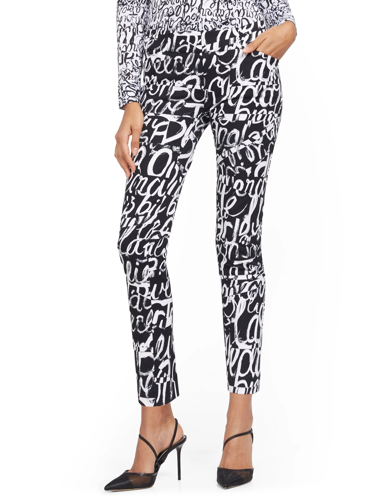 Audrey Ankle Pant - Graffiti Print - Image 5