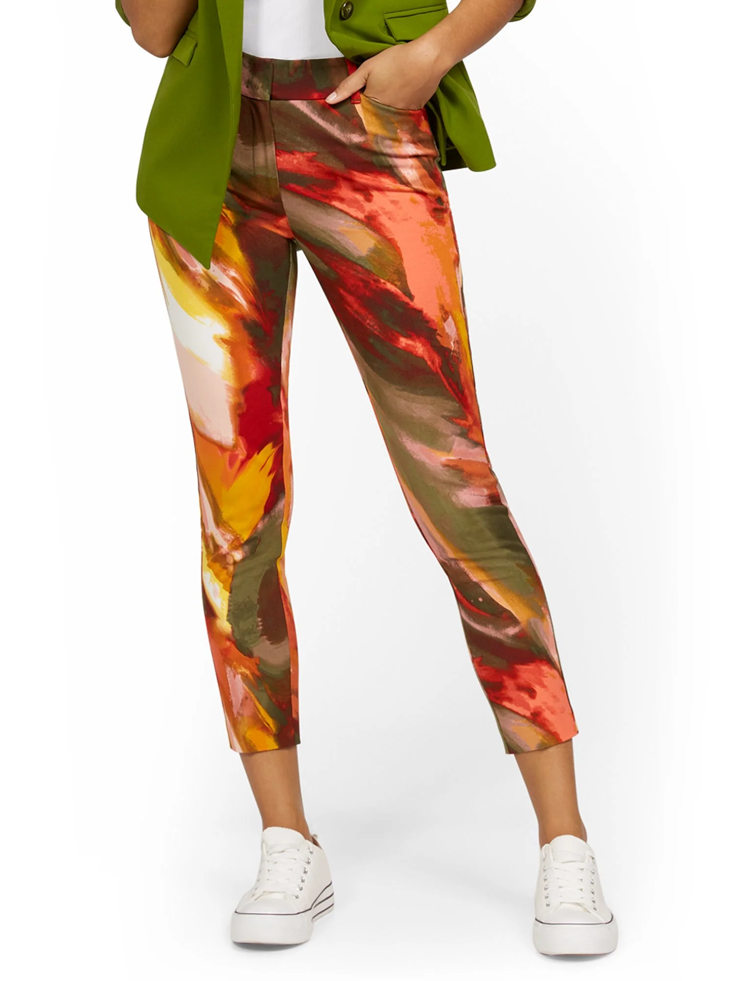 Audrey High-Waisted Ankle Pant - Hazy - Image 2