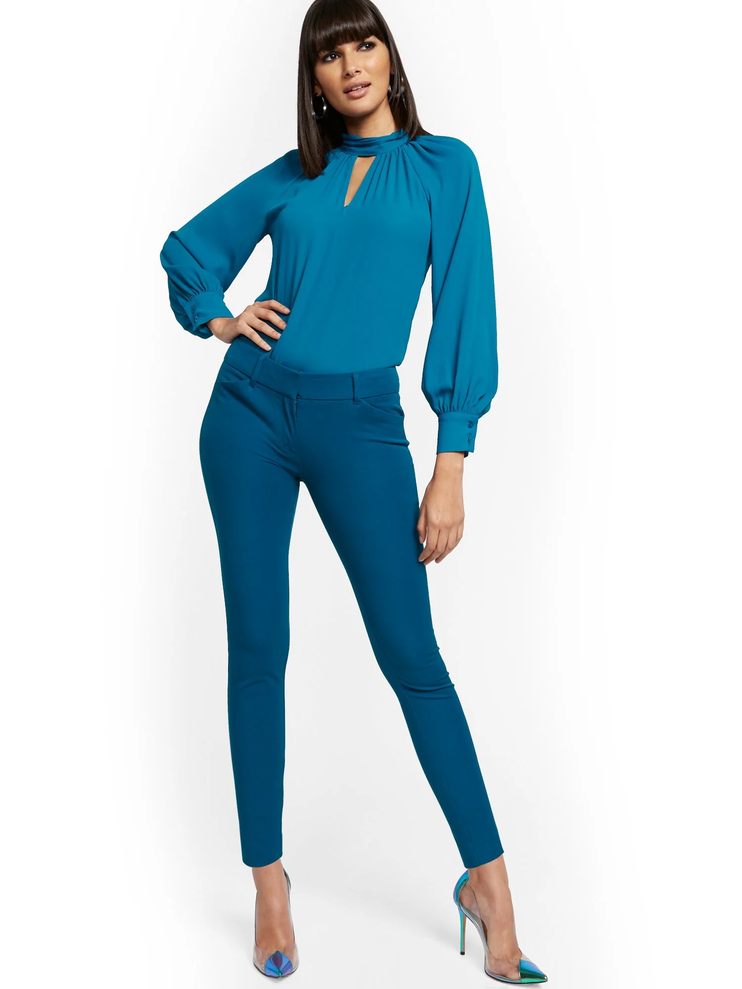 Audrey Slim-Leg Pant - Solid - Image 3