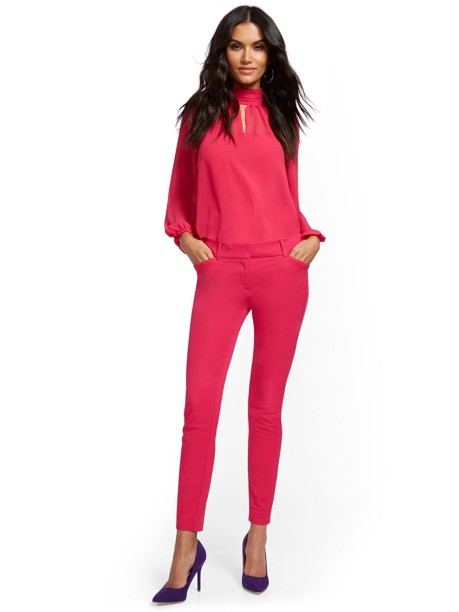 Audrey Slim-Leg Pant - Solid - Image 7