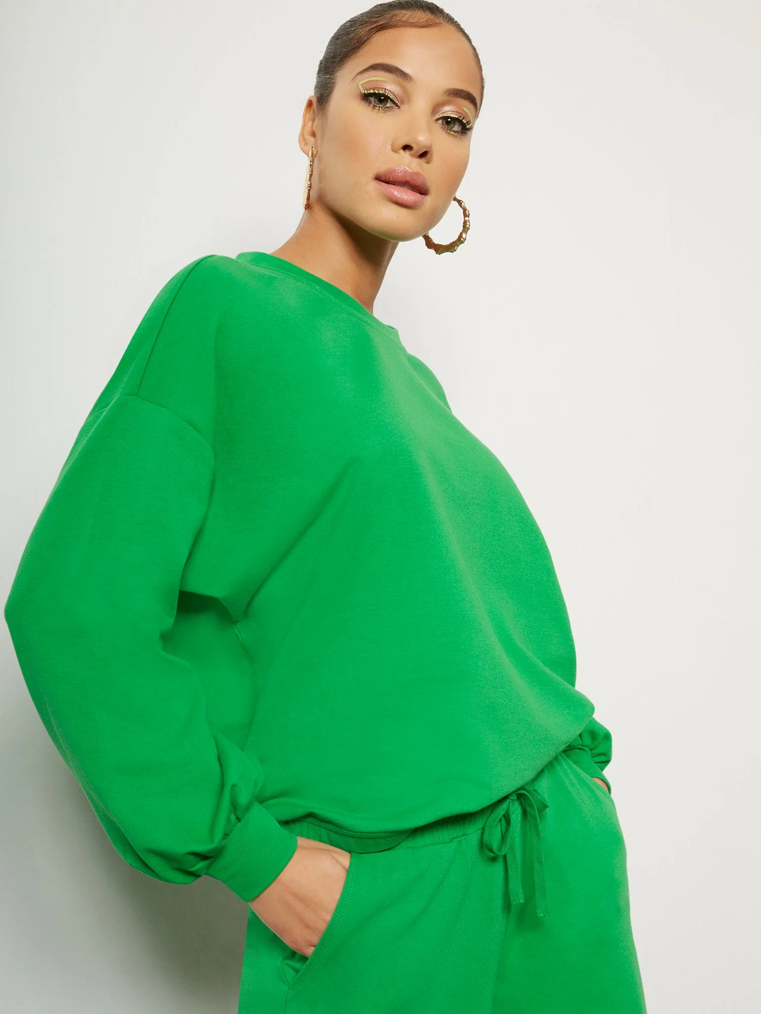 Balloon-Sleeve Pullover Top - Image 6