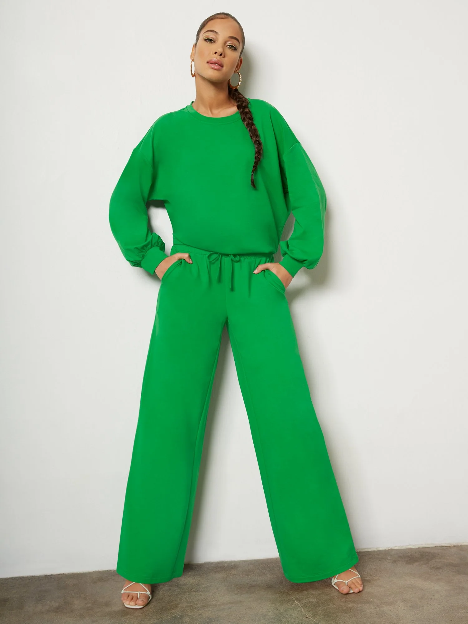 Balloon-Sleeve Pullover Top - Image 8