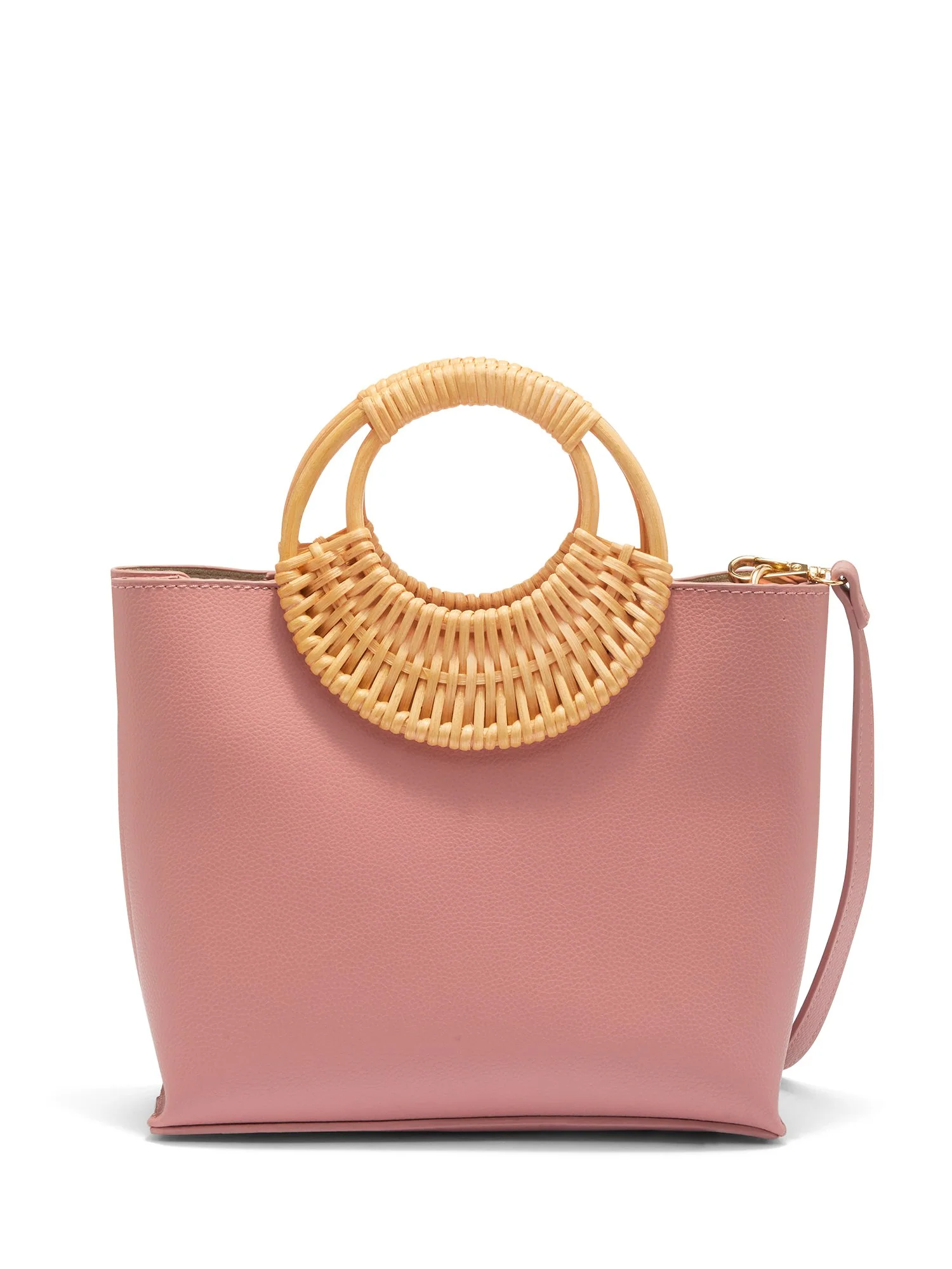 Bamboo-Handle Handbag - Image 5