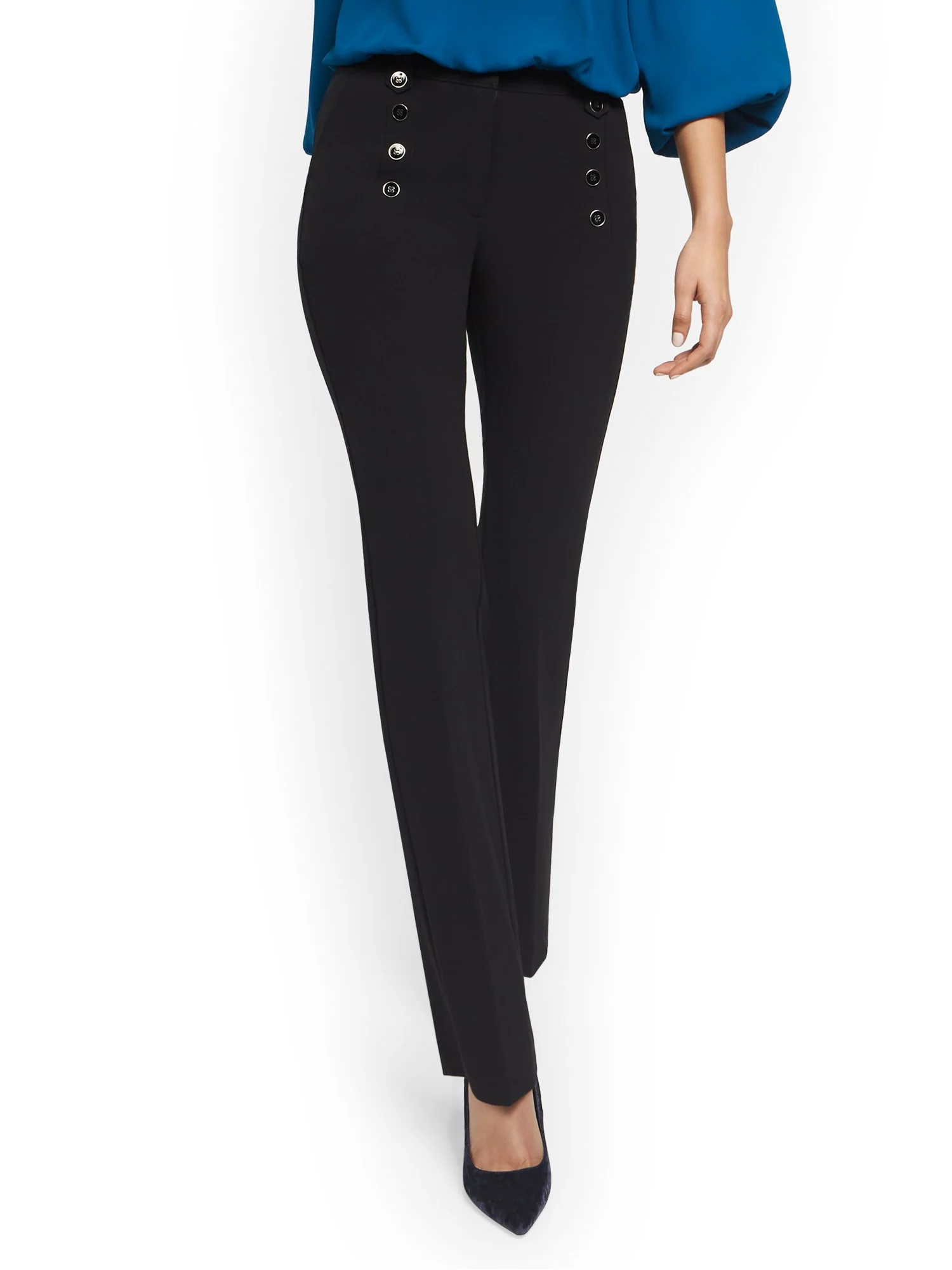 Barely Bootcut Pant - High Waisted - Essential Stretch - 7th Avenue - Image 2