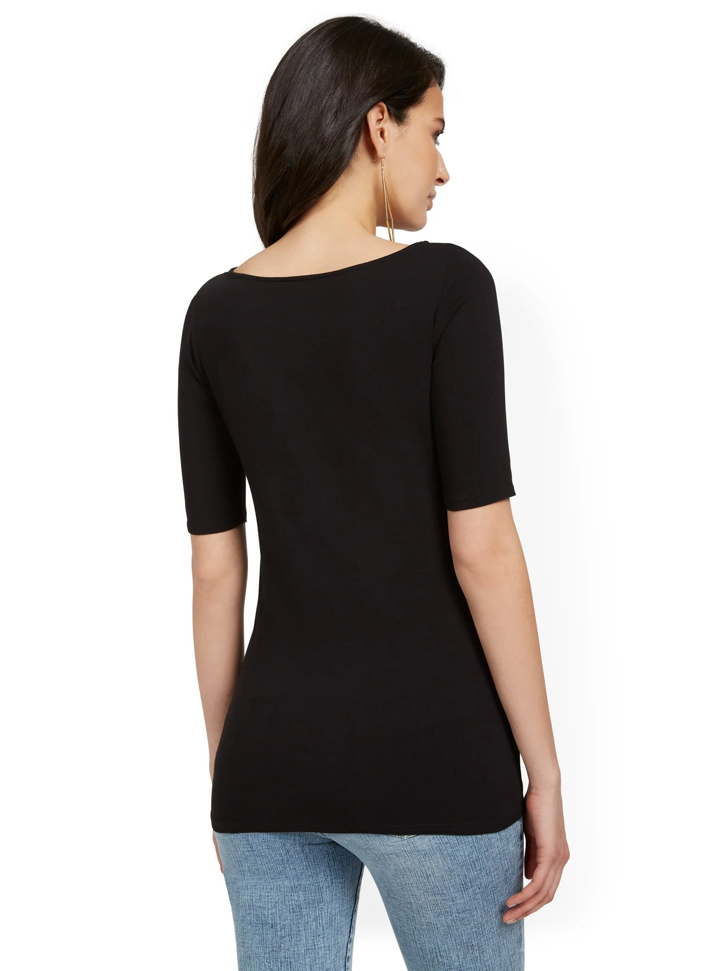 Bateau Neck City Tee - Image 3