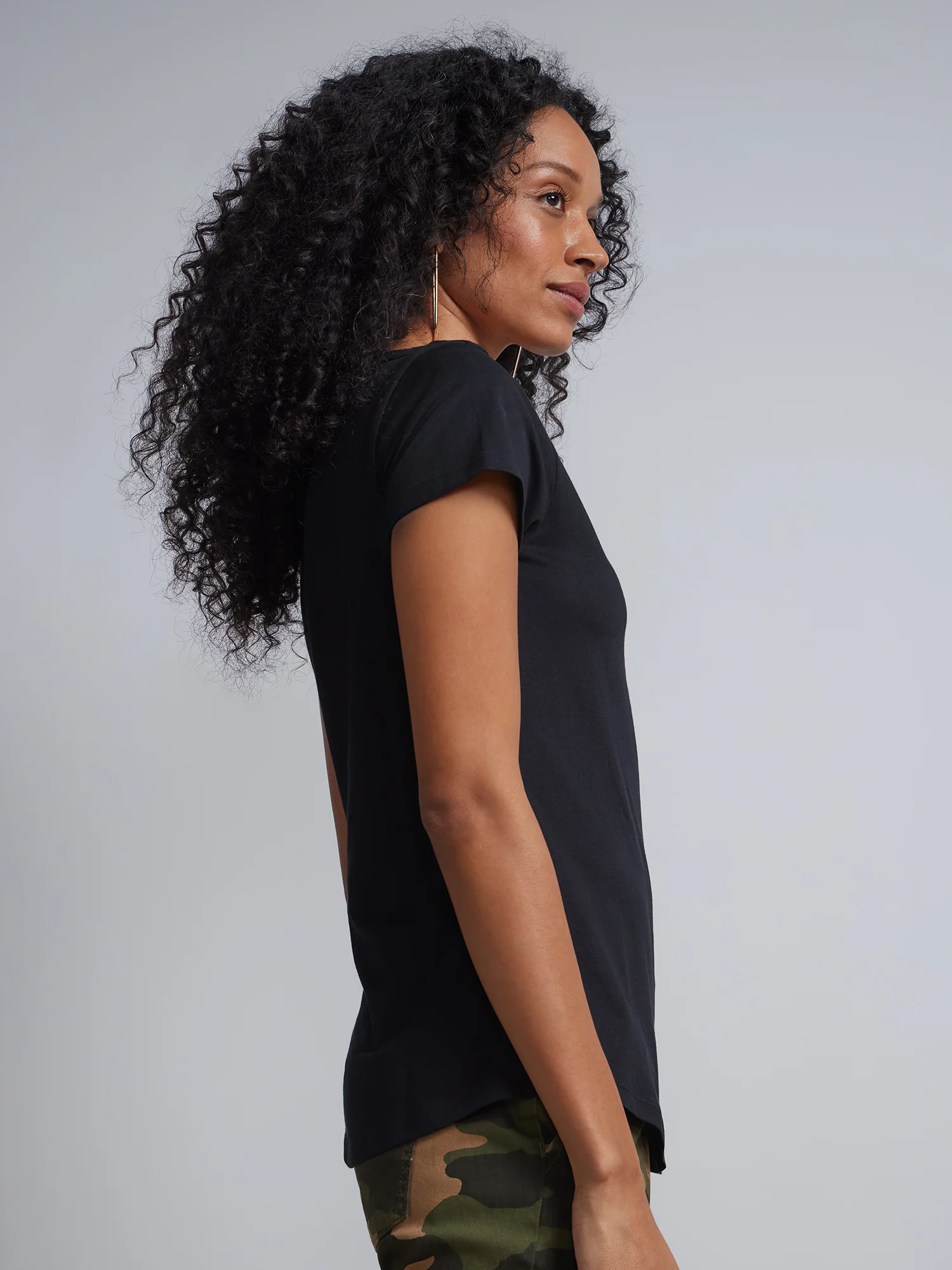 Boat Neck Short Sleeves Basic T-Shirt - Image 2