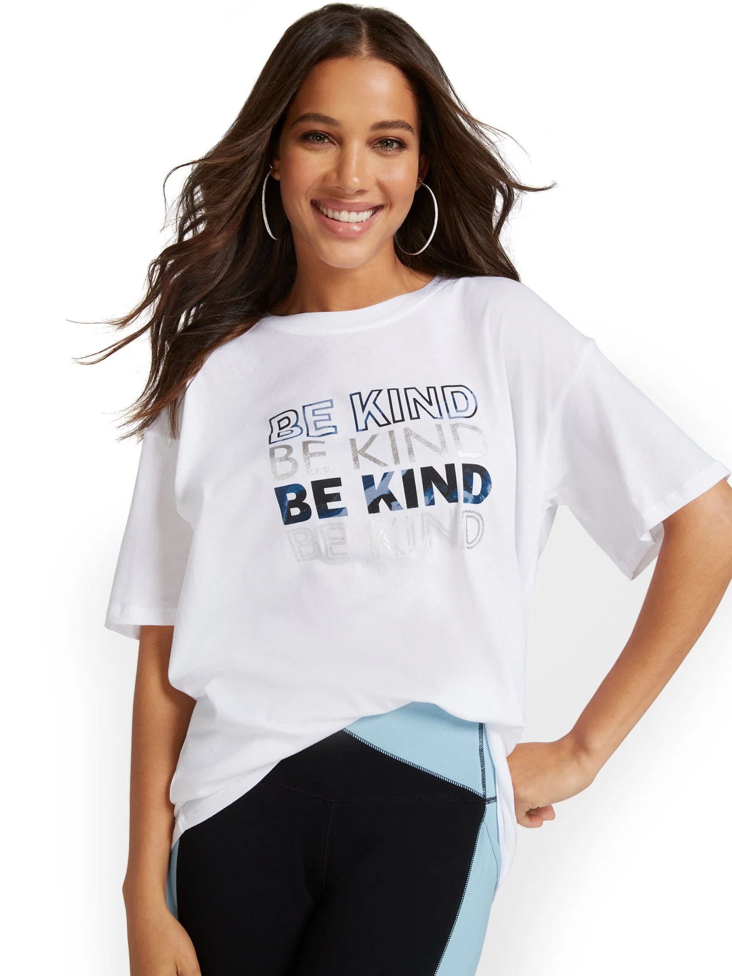 Be Kind Oversized Graphic Tee - Image 2