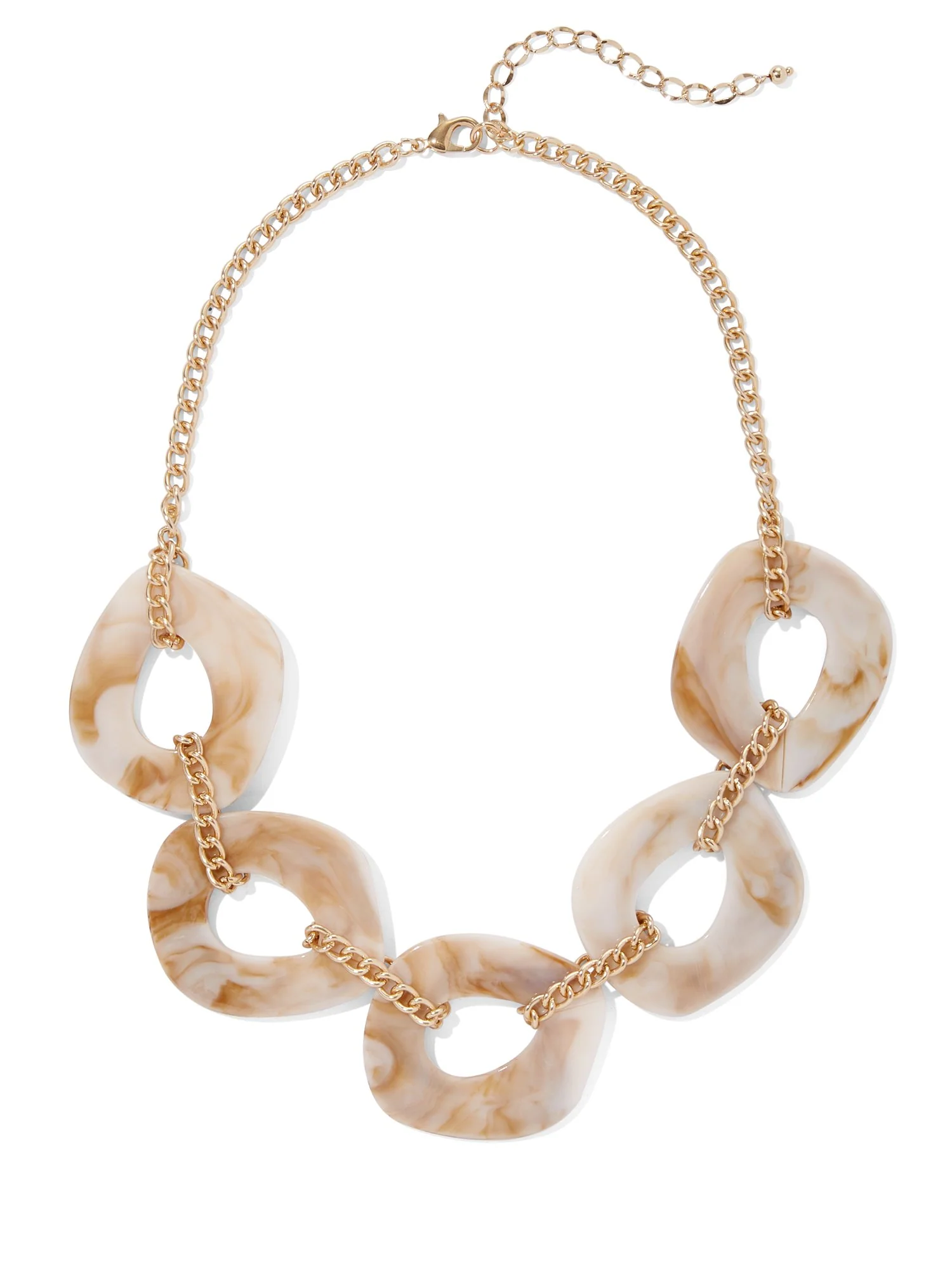 Beaded Goldtone Layered Necklace