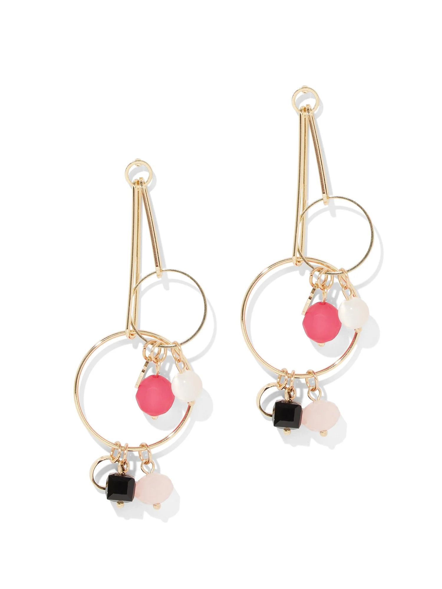 Beaded Linear Drop Earring