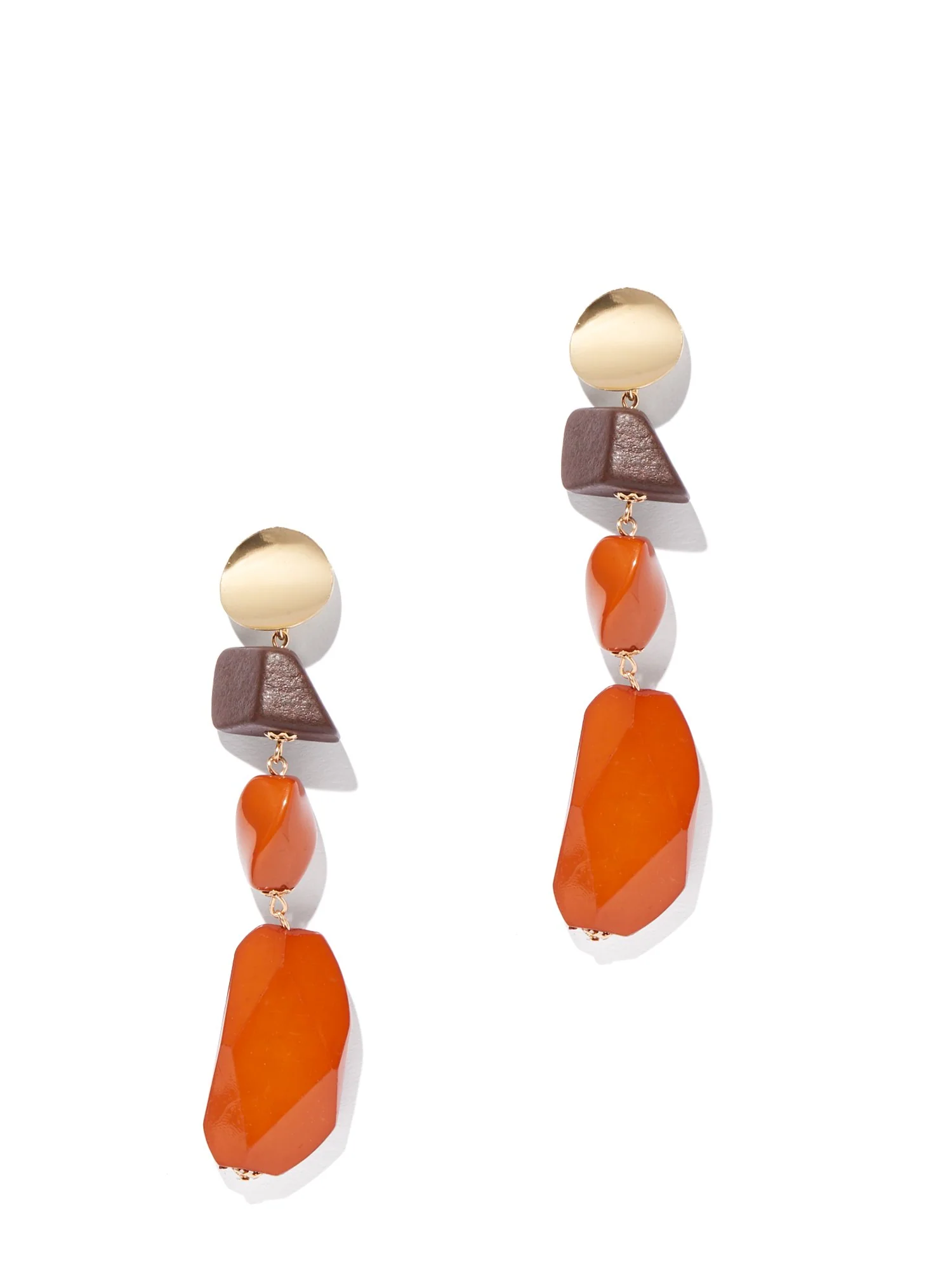 Beaded Linear Drop Earring