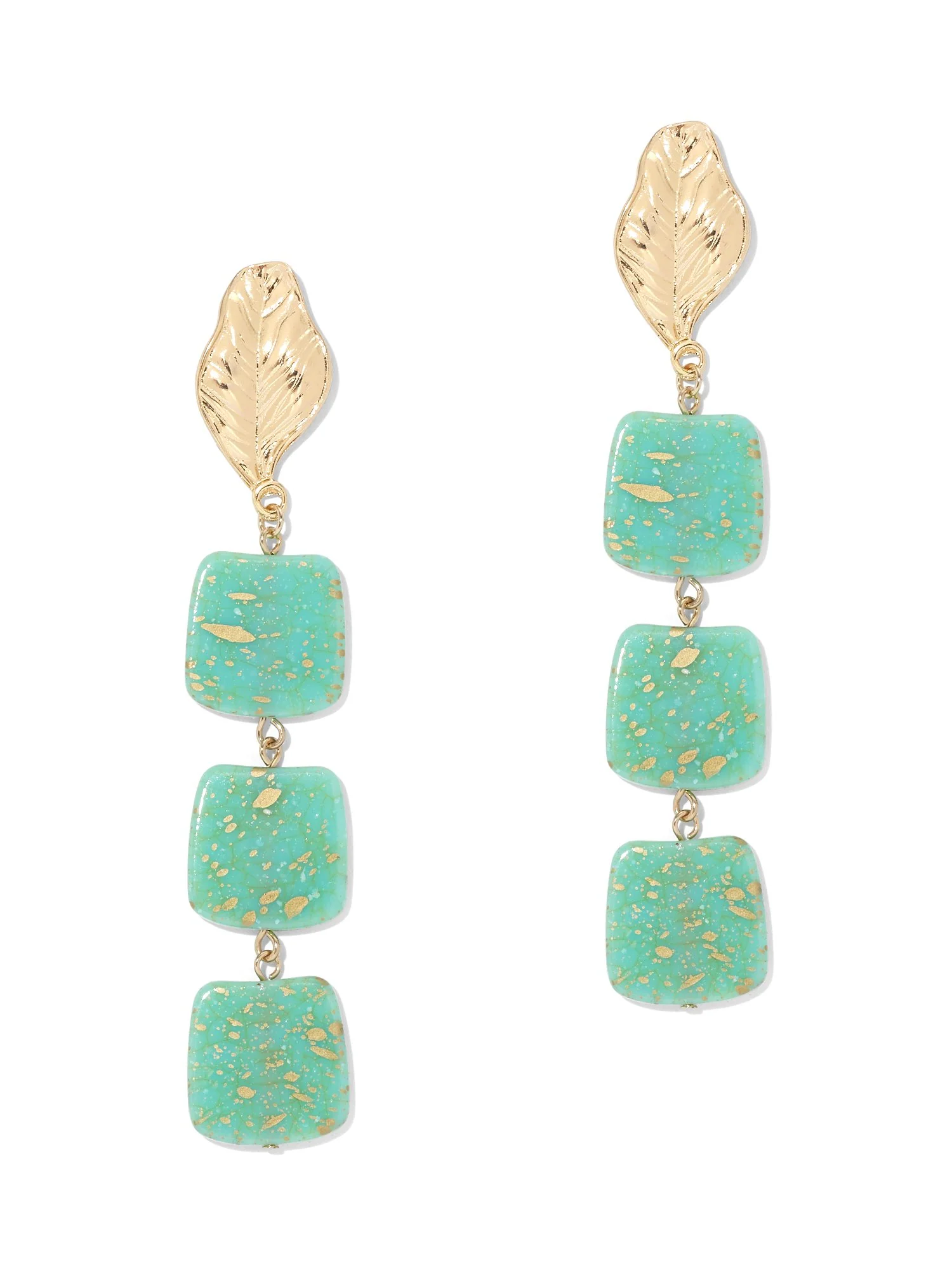 Beaded Linear Drop Earring