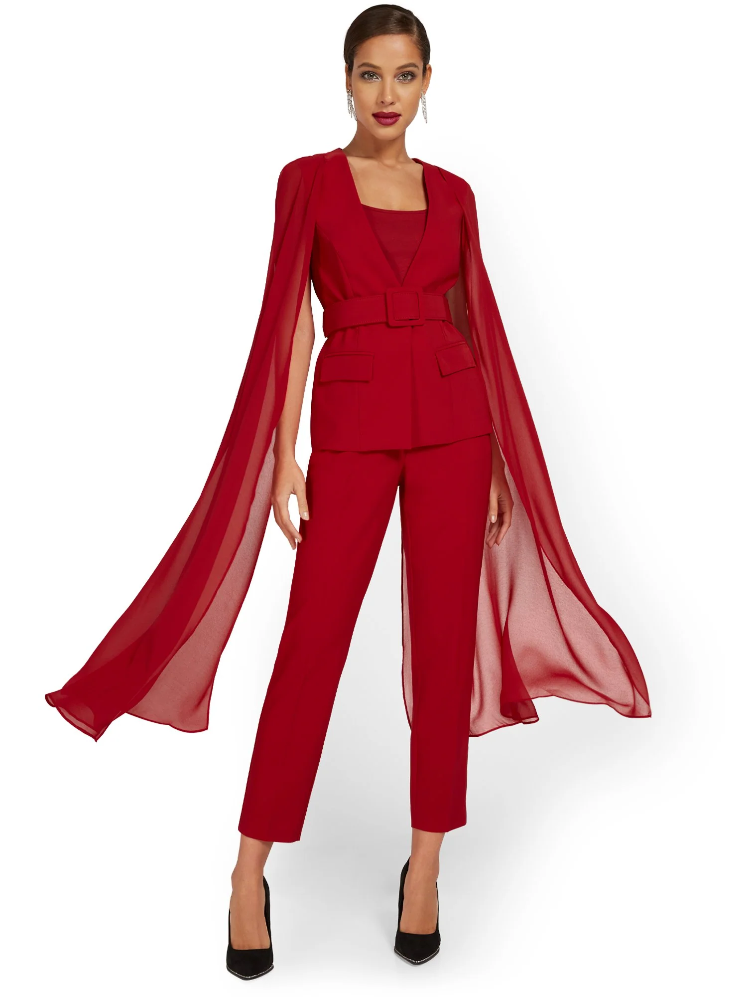 Belted Cape Jacket - Image 2